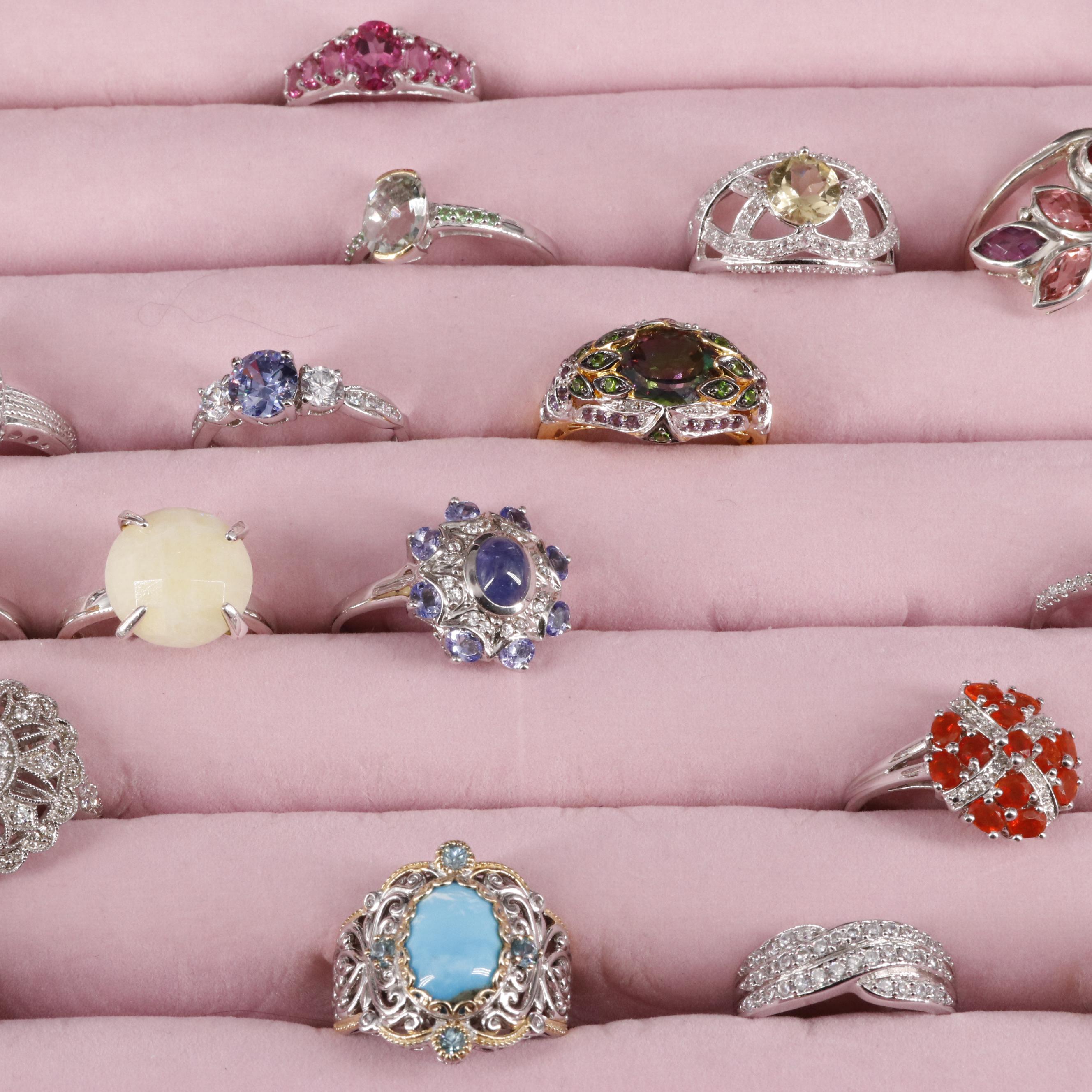 Uncommon Discoveries: Ring Collection Featuring Amethyst, Sapphire, and Jasper