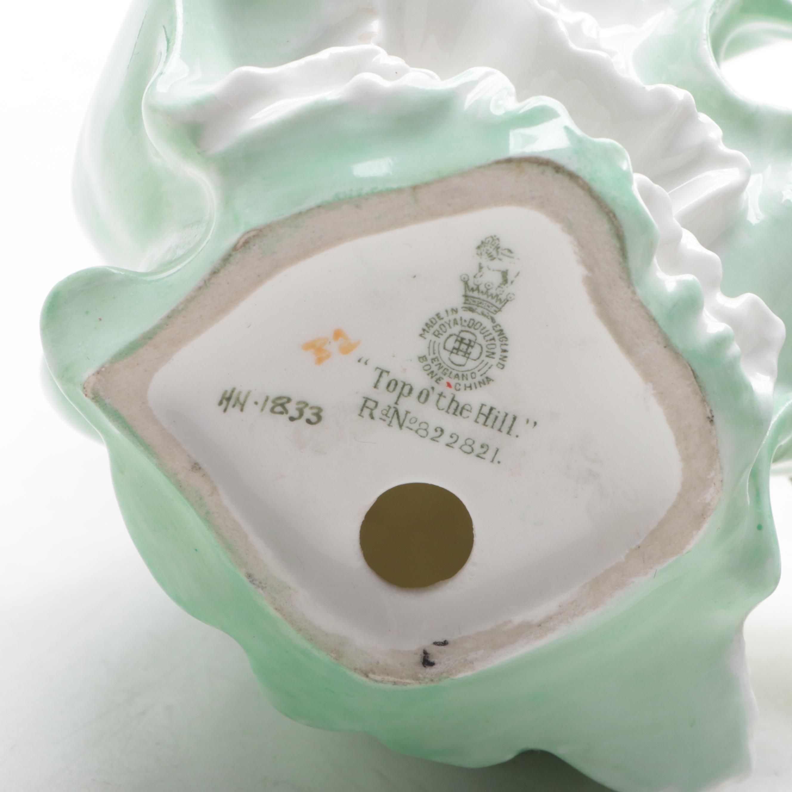 Royal Daulton "Carolyn", "Top of the Hill" and "Paisley Shawl" Figurines