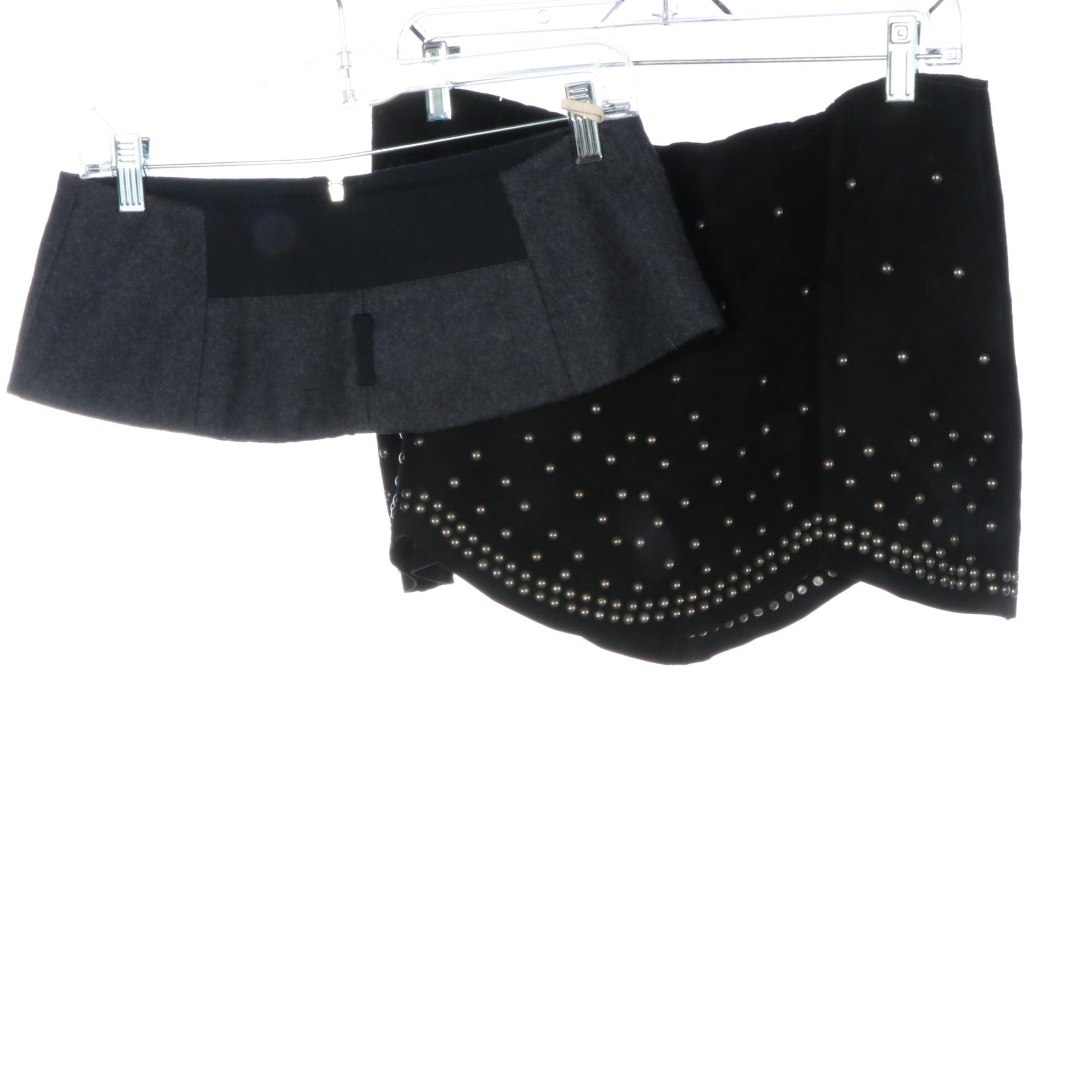 Marni Short Wool Over Skirt, Natasha Zinko Pleated Waist Overskirt and More