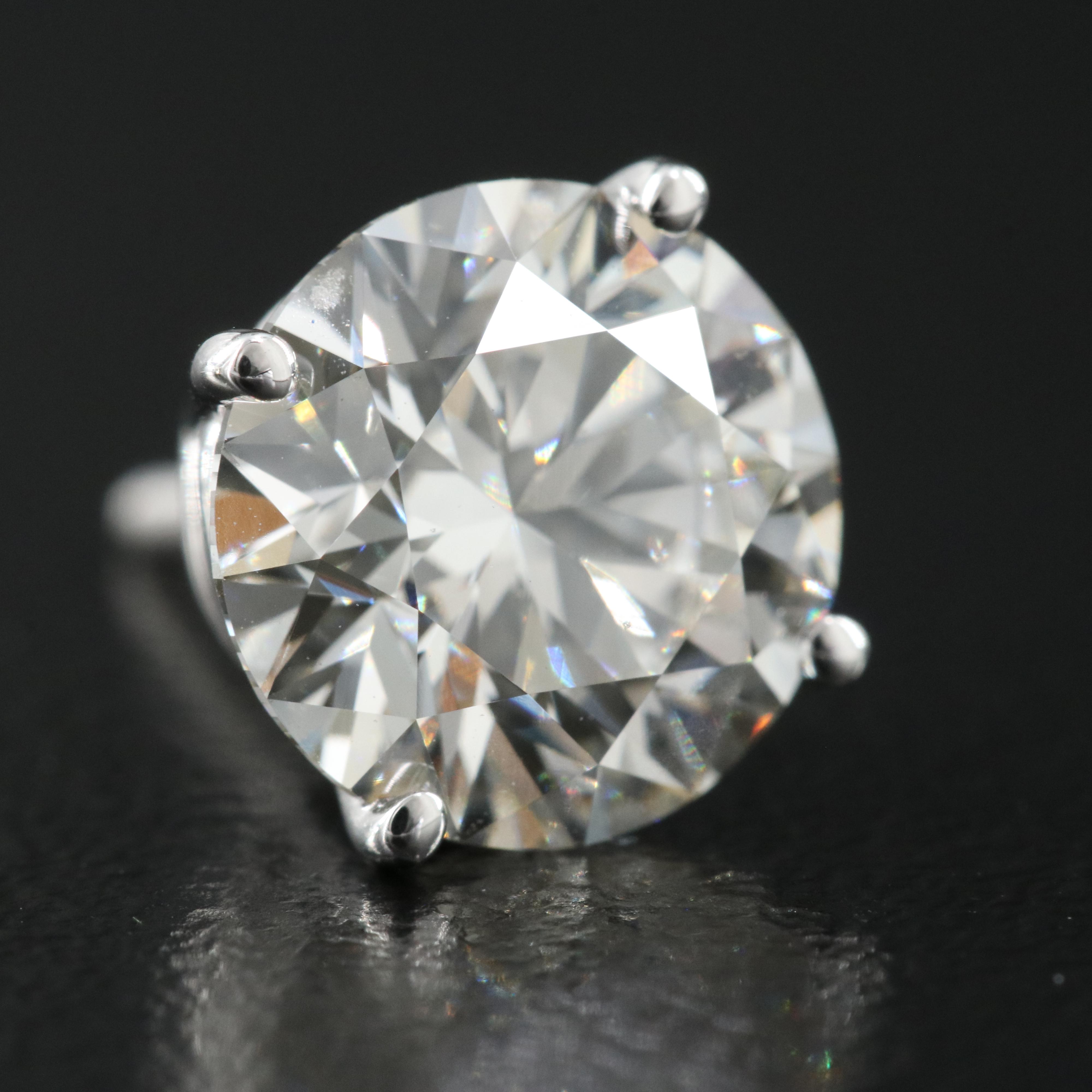 Platinum 5.42 CTW Lab Grown Diamond Stud Earrings