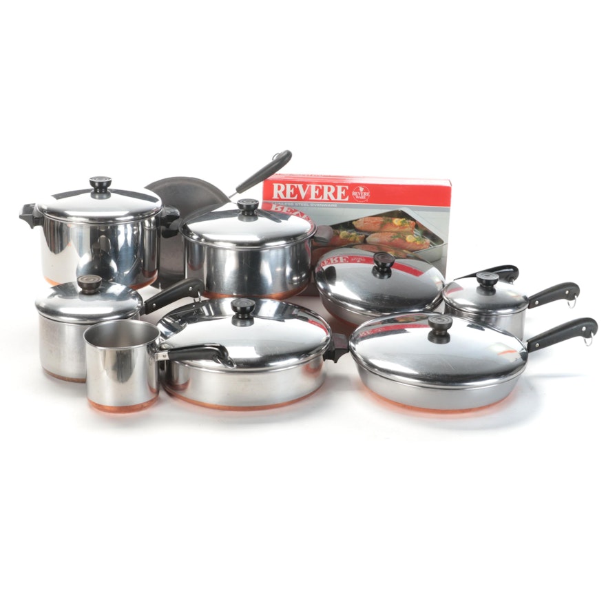 Revere Ware Pots and Pans with Rasting Pan