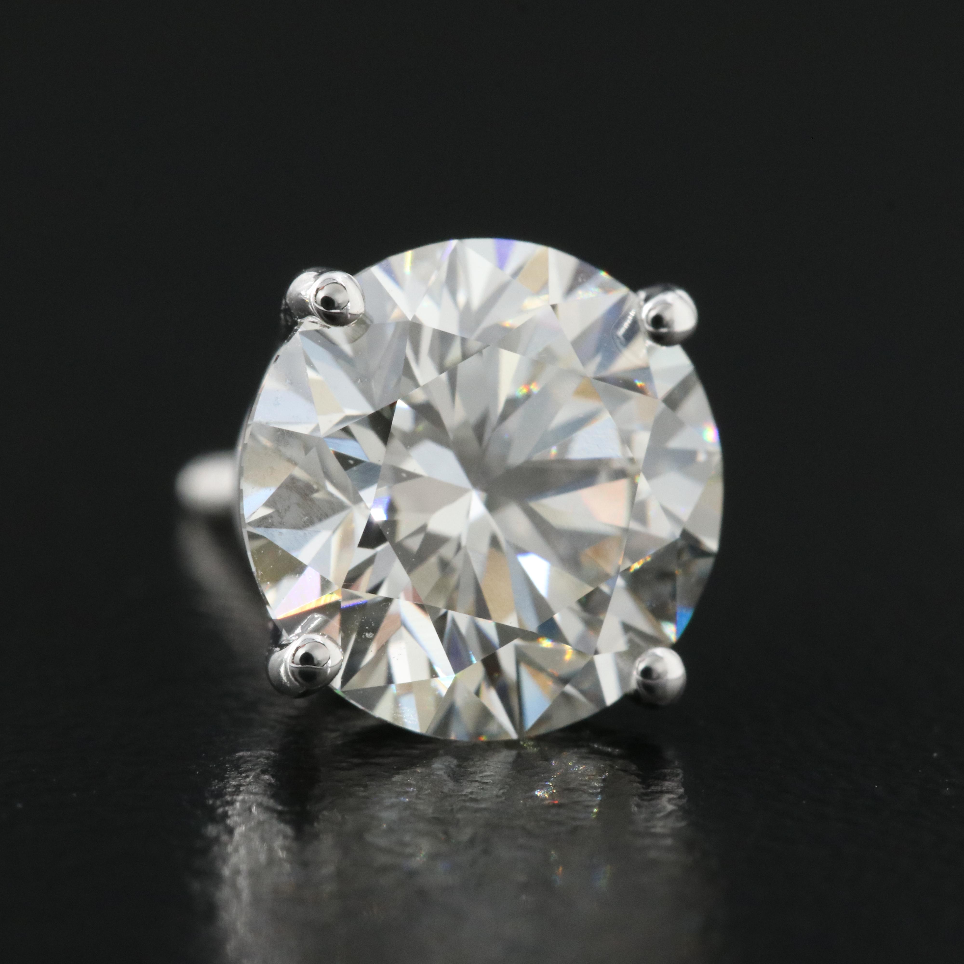 Platinum 5.27 CTW Lab Grown Diamond Stud Earrings