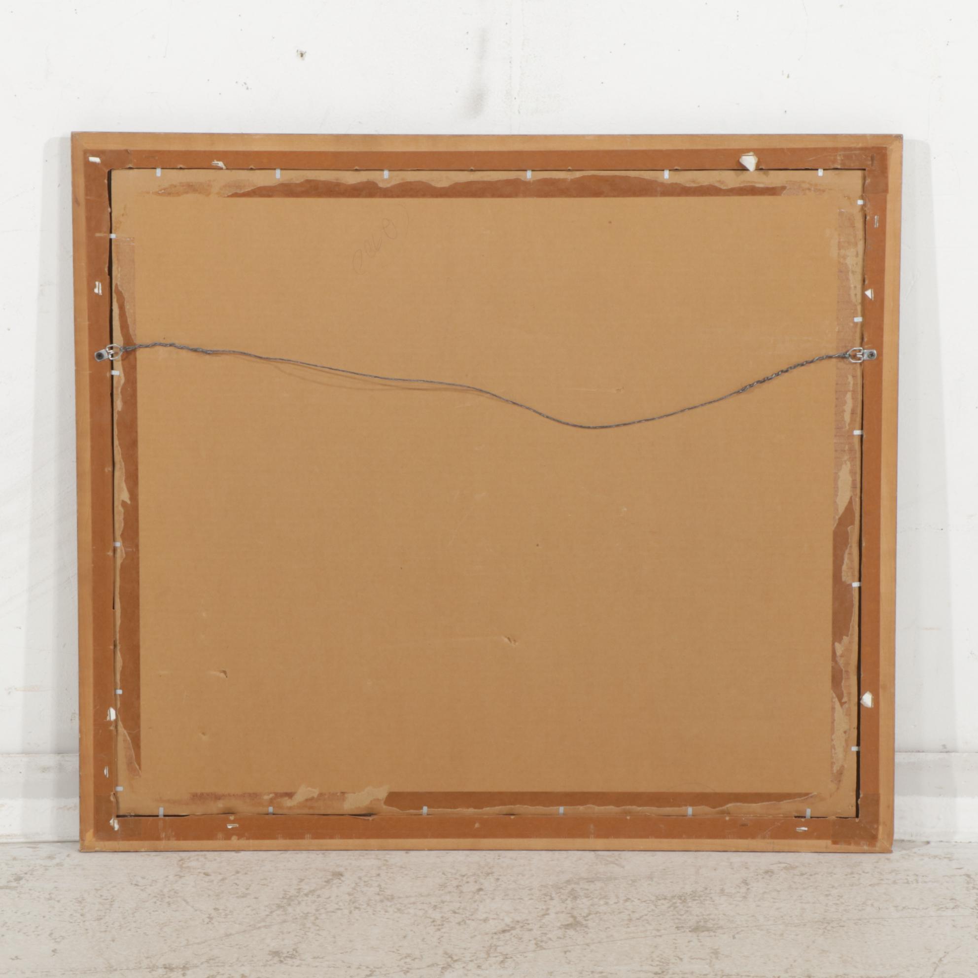 Sherry Masters Oil Painting of Bucolic Pond, Late 20th Century