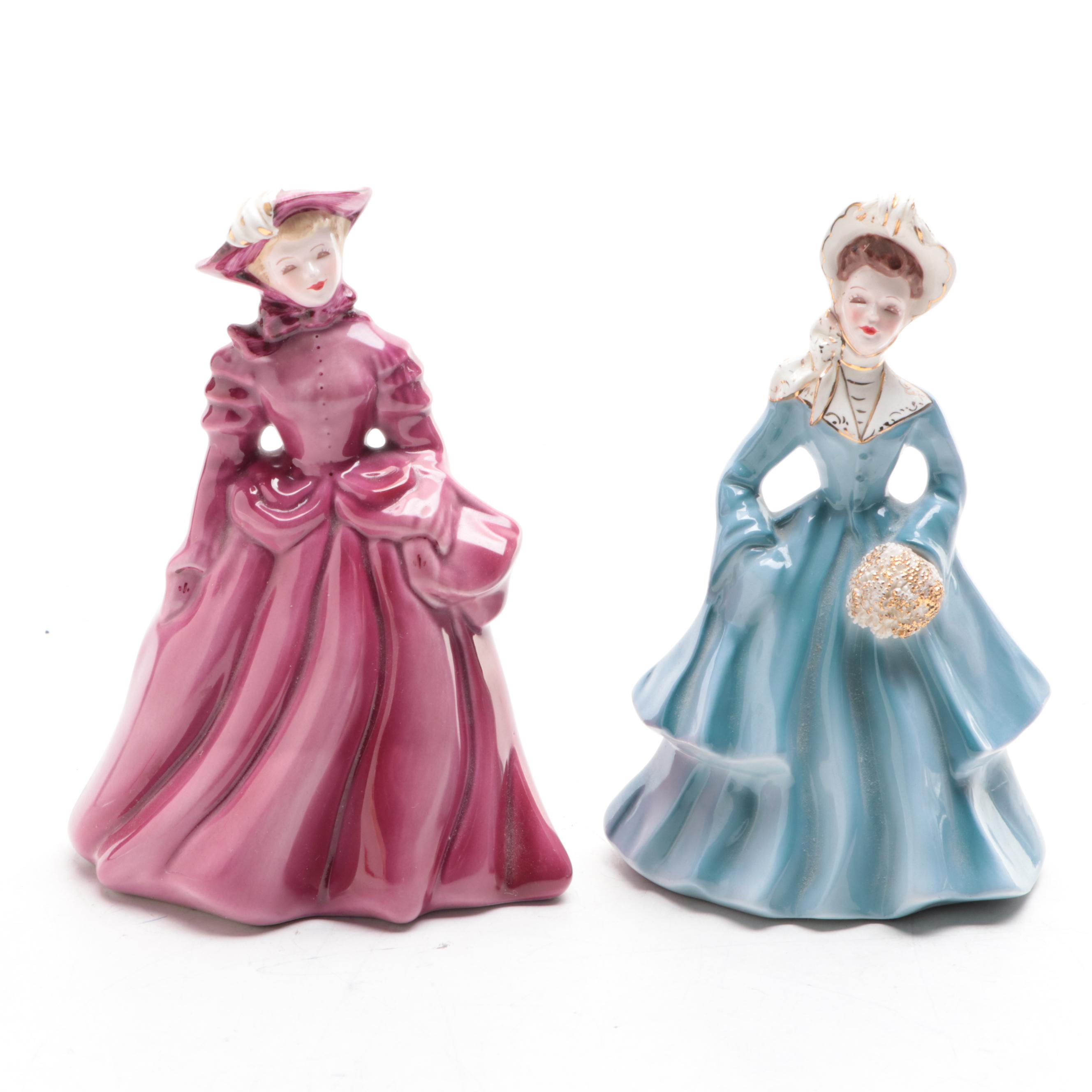 Erphila Elephant with Florence Ceramics Figurines, Mid-20th Century