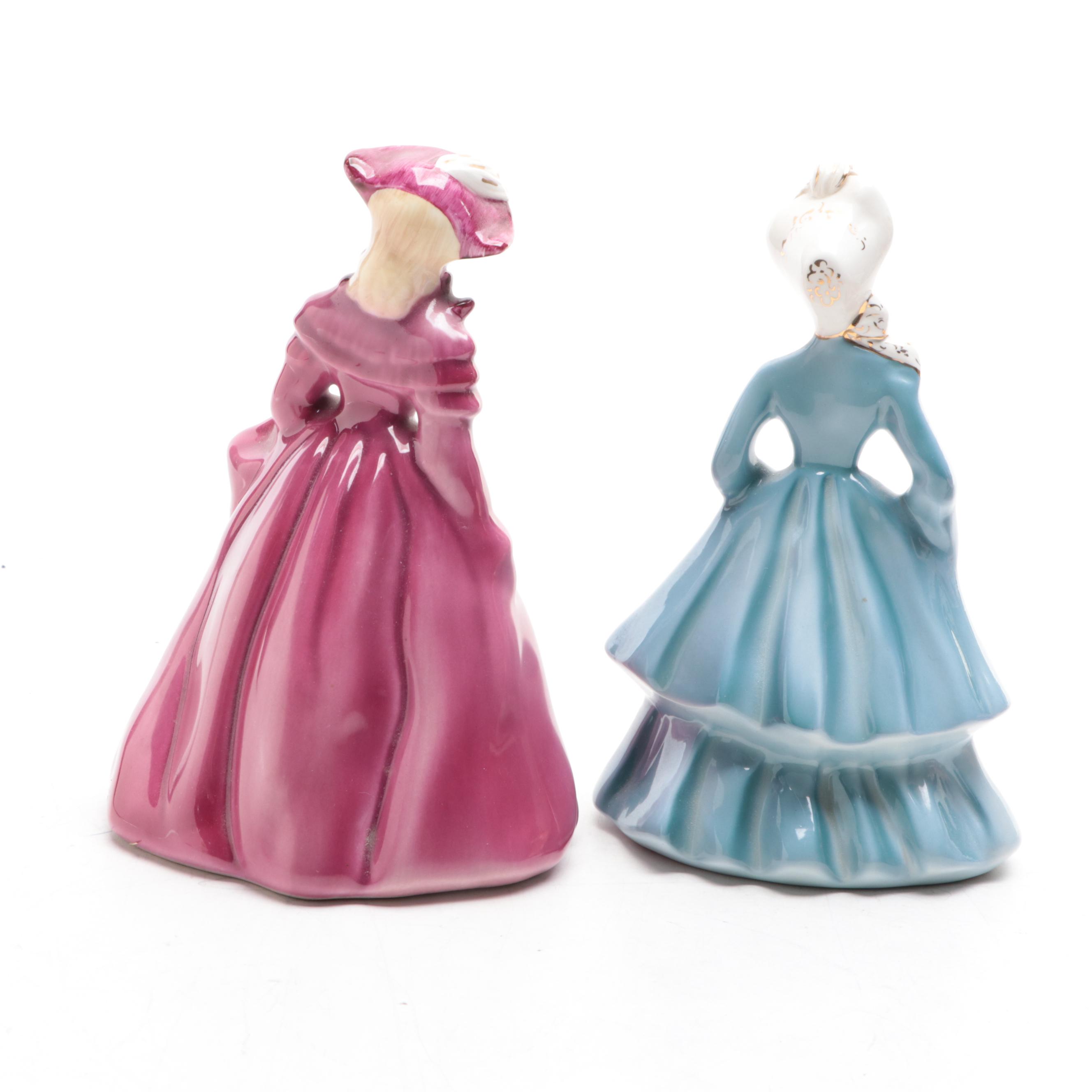 Erphila Elephant with Florence Ceramics Figurines, Mid-20th Century