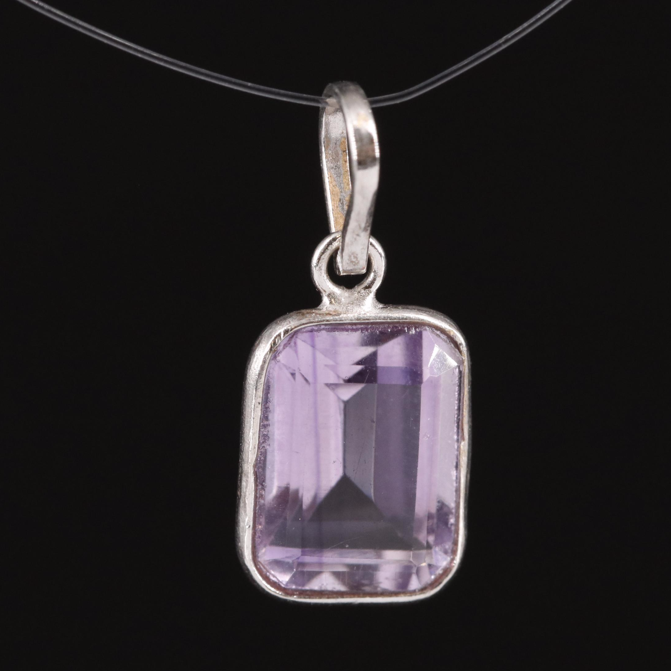 14K Amethyst Pendant