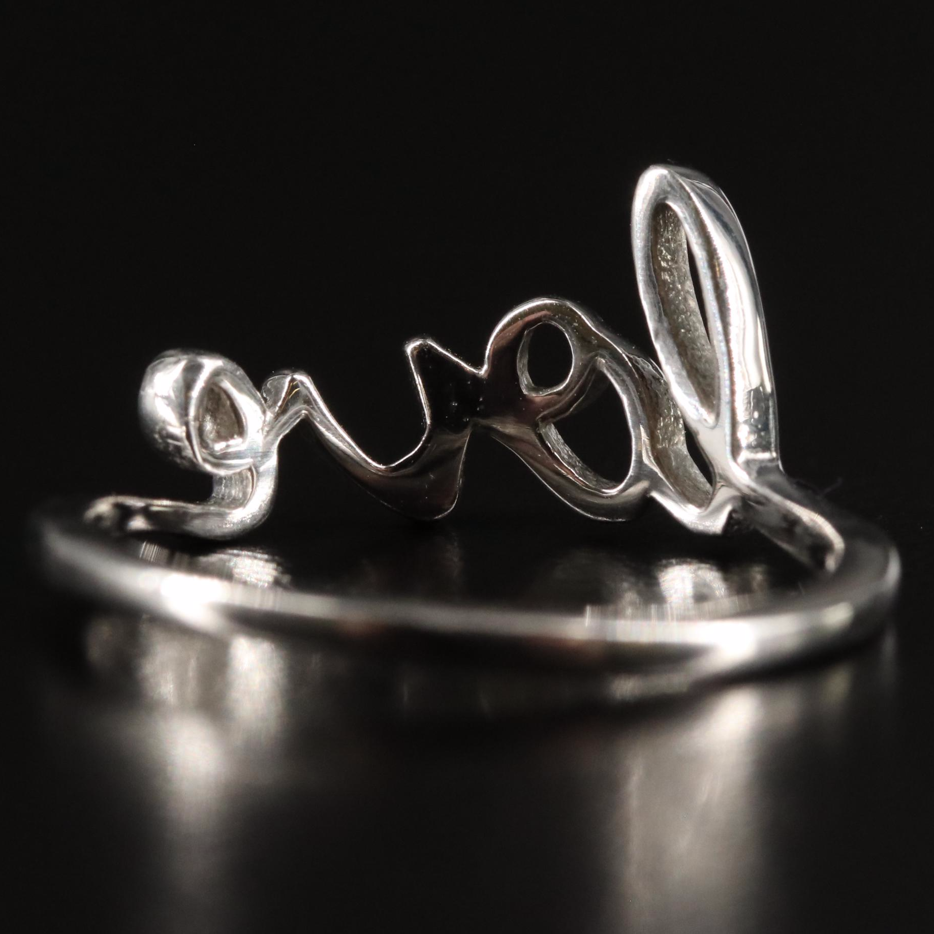 Sterling "Love" Ring