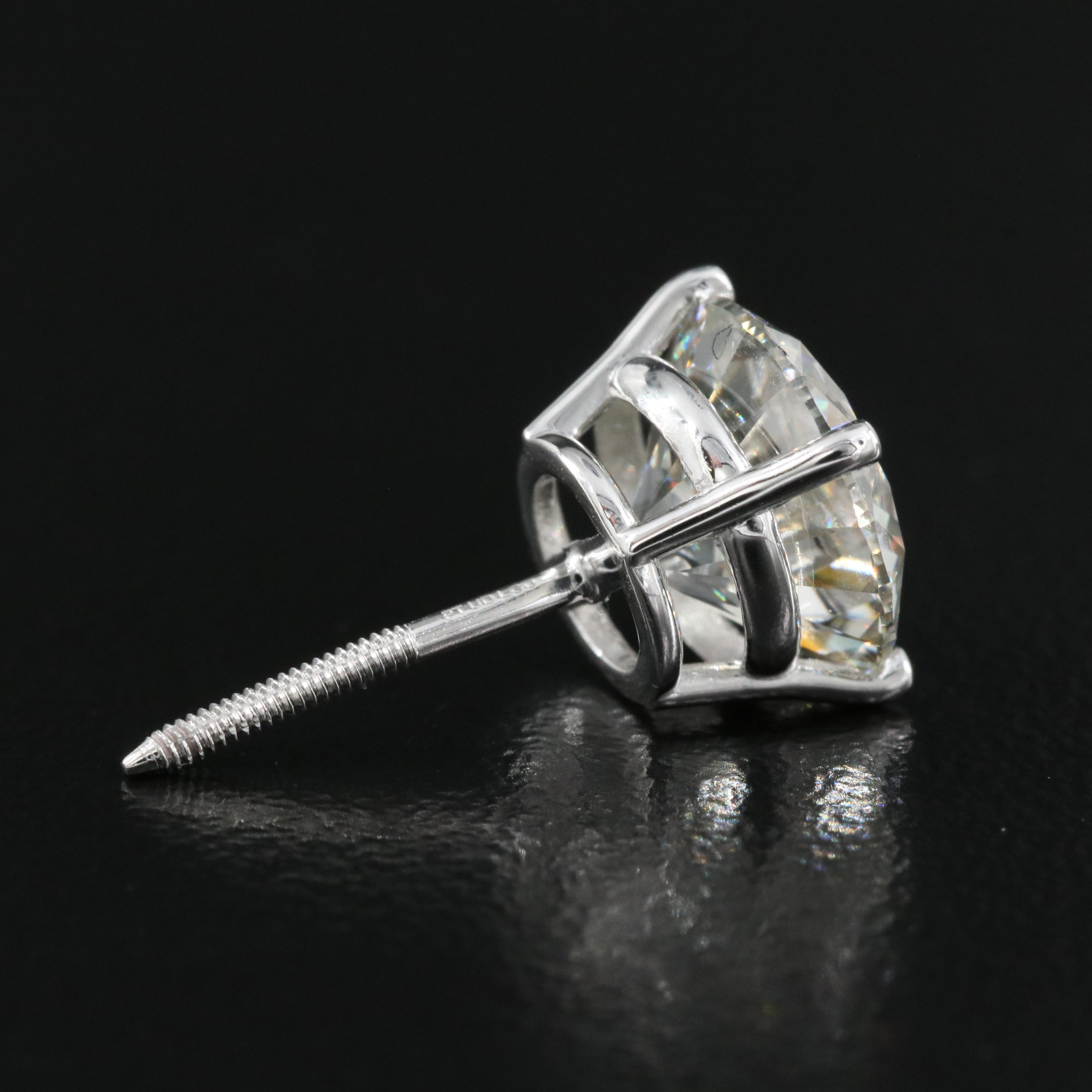 Platinum 5.30 CTW Lab Grown Diamond Stud Earrings