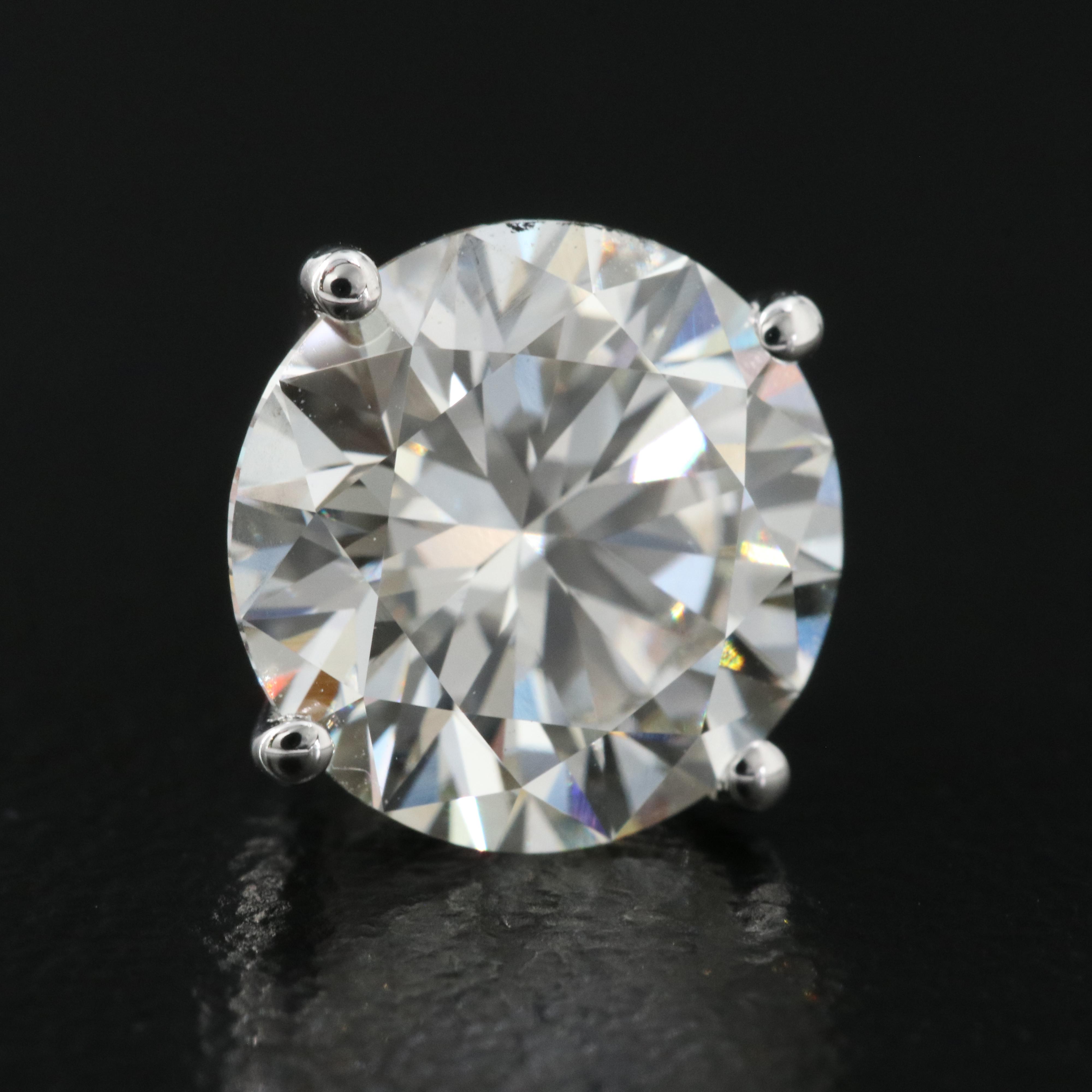 Platinum 5.30 CTW Lab Grown Diamond Stud Earrings