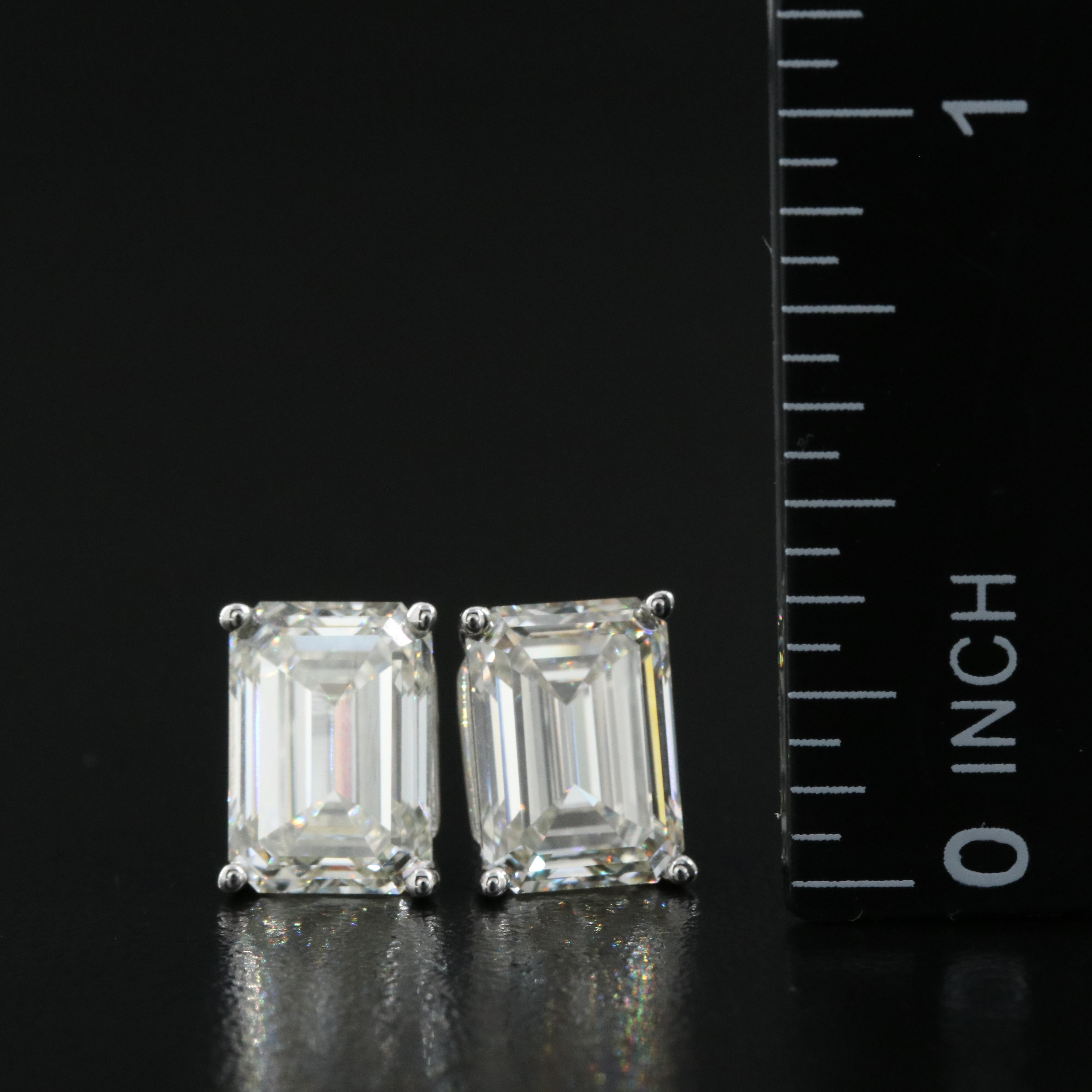 14K 5.57 CTW Lab Grown Diamond Earrings
