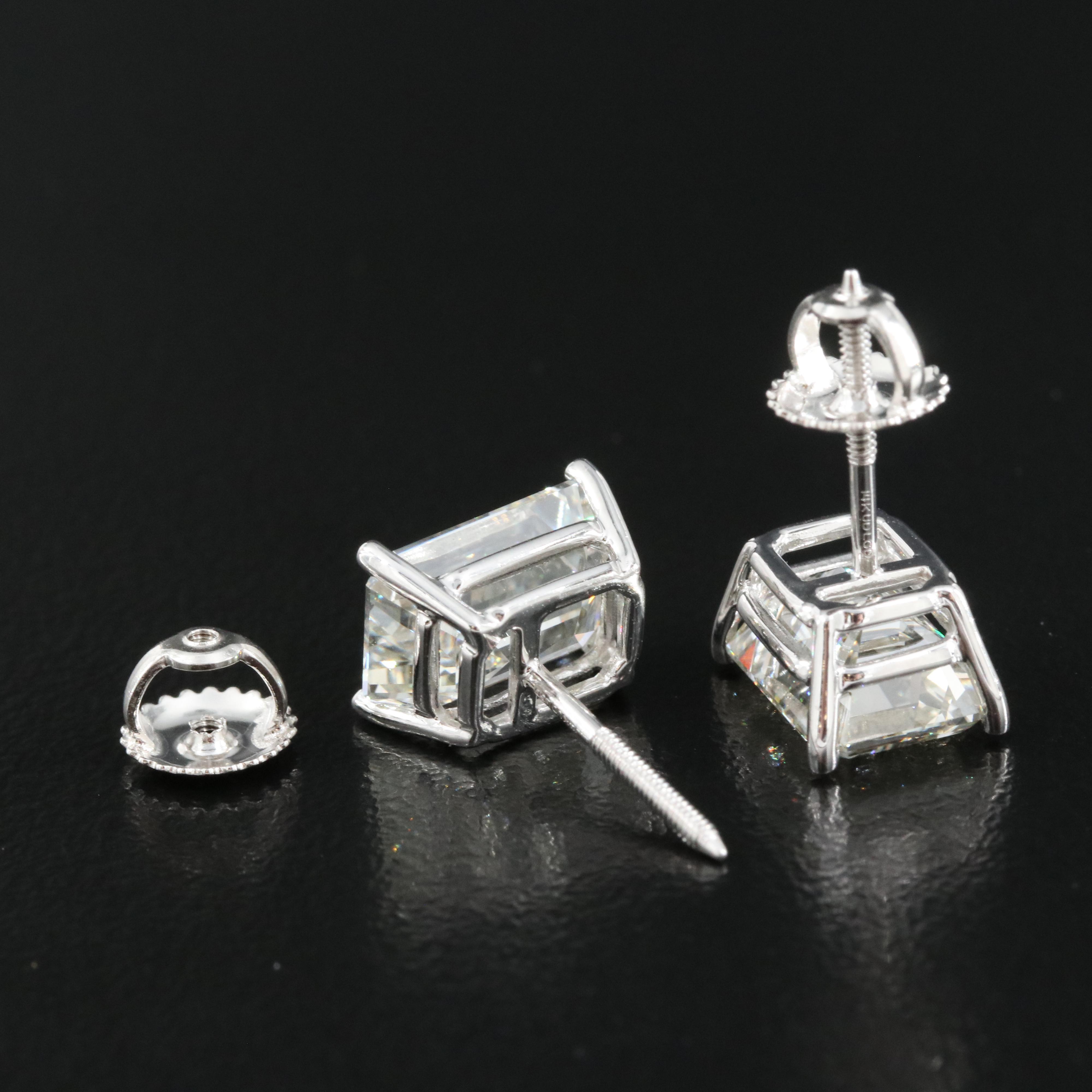 14K 5.57 CTW Lab Grown Diamond Earrings