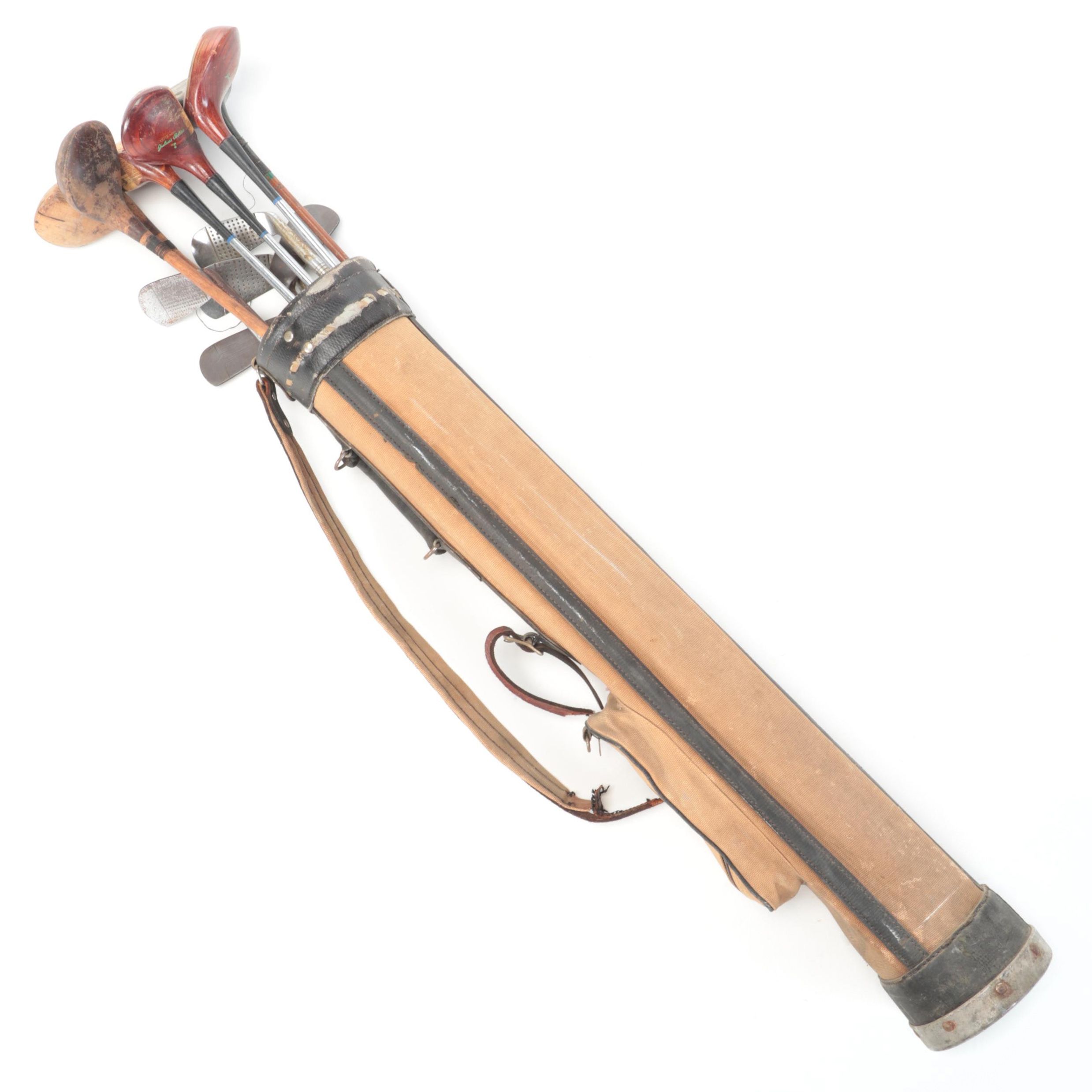 Wilson Strata-Bloc Woods, Royal and More Putters, Other Left-Handed Clubs in Bag