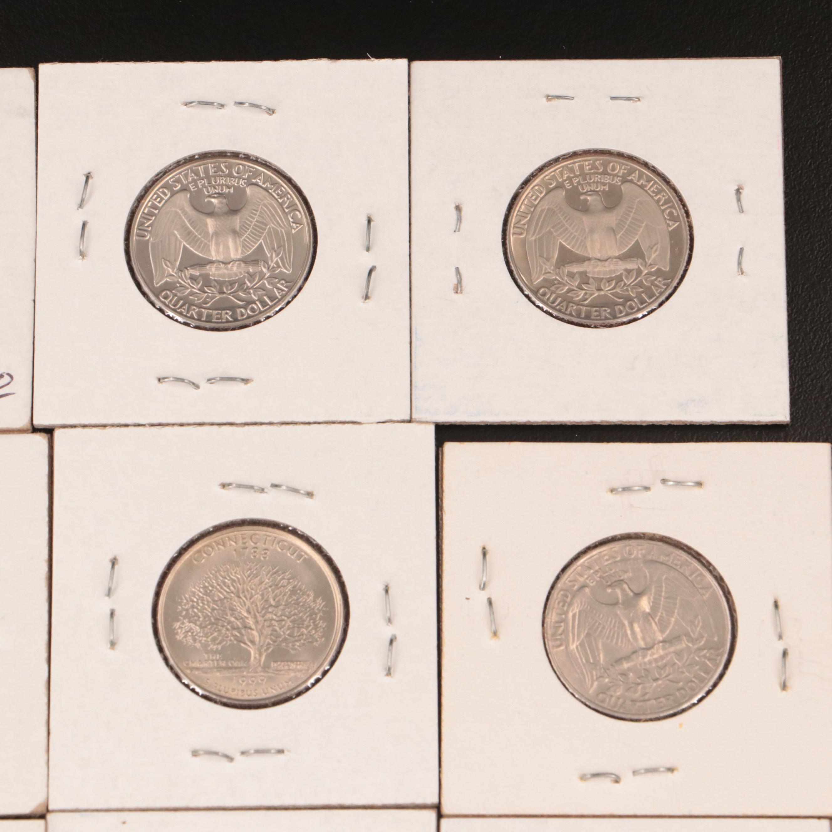 Assortment of Washington Quarters, Proof, Silver, and Clad