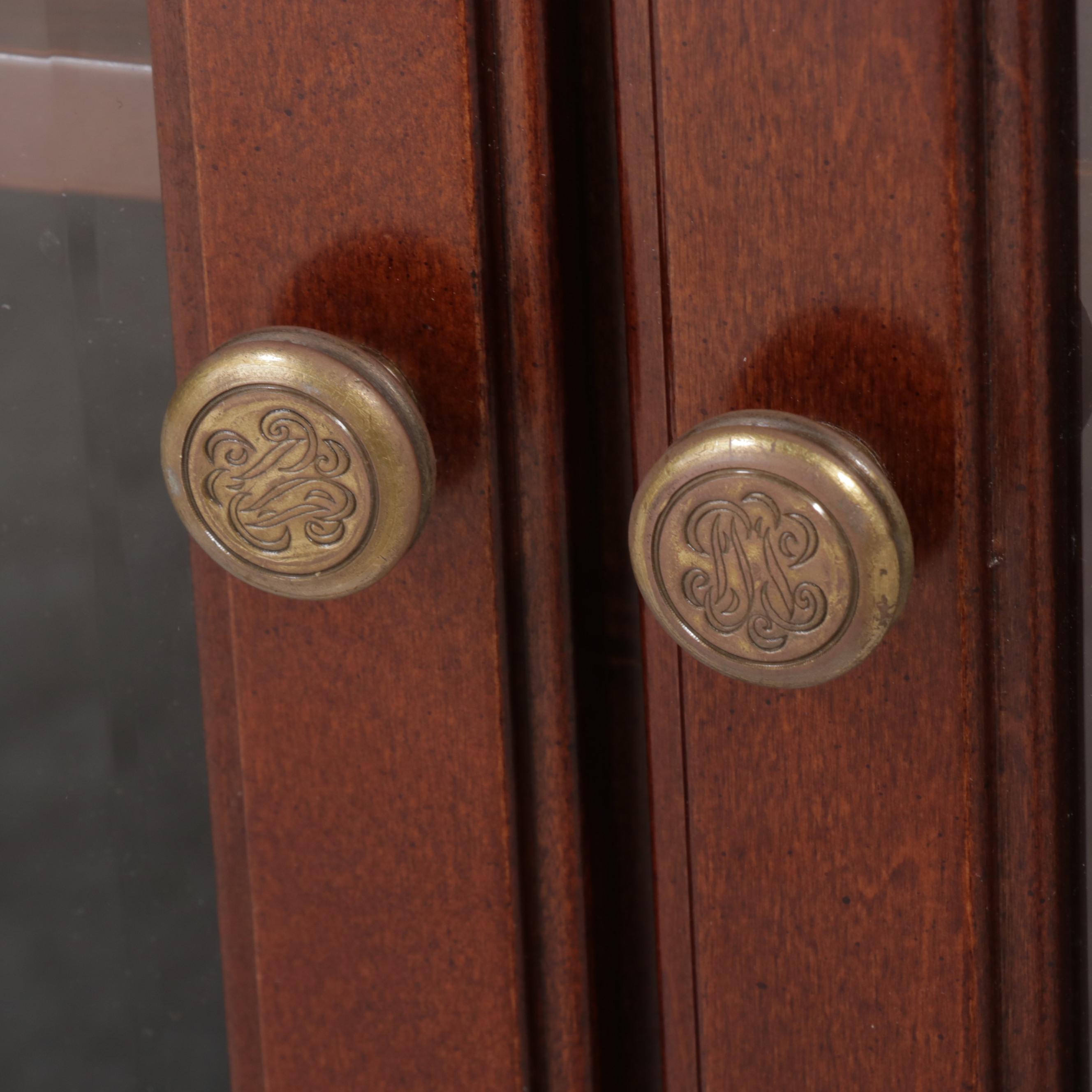 The Bombay Company Cherrywood-Stained Display Cabinet