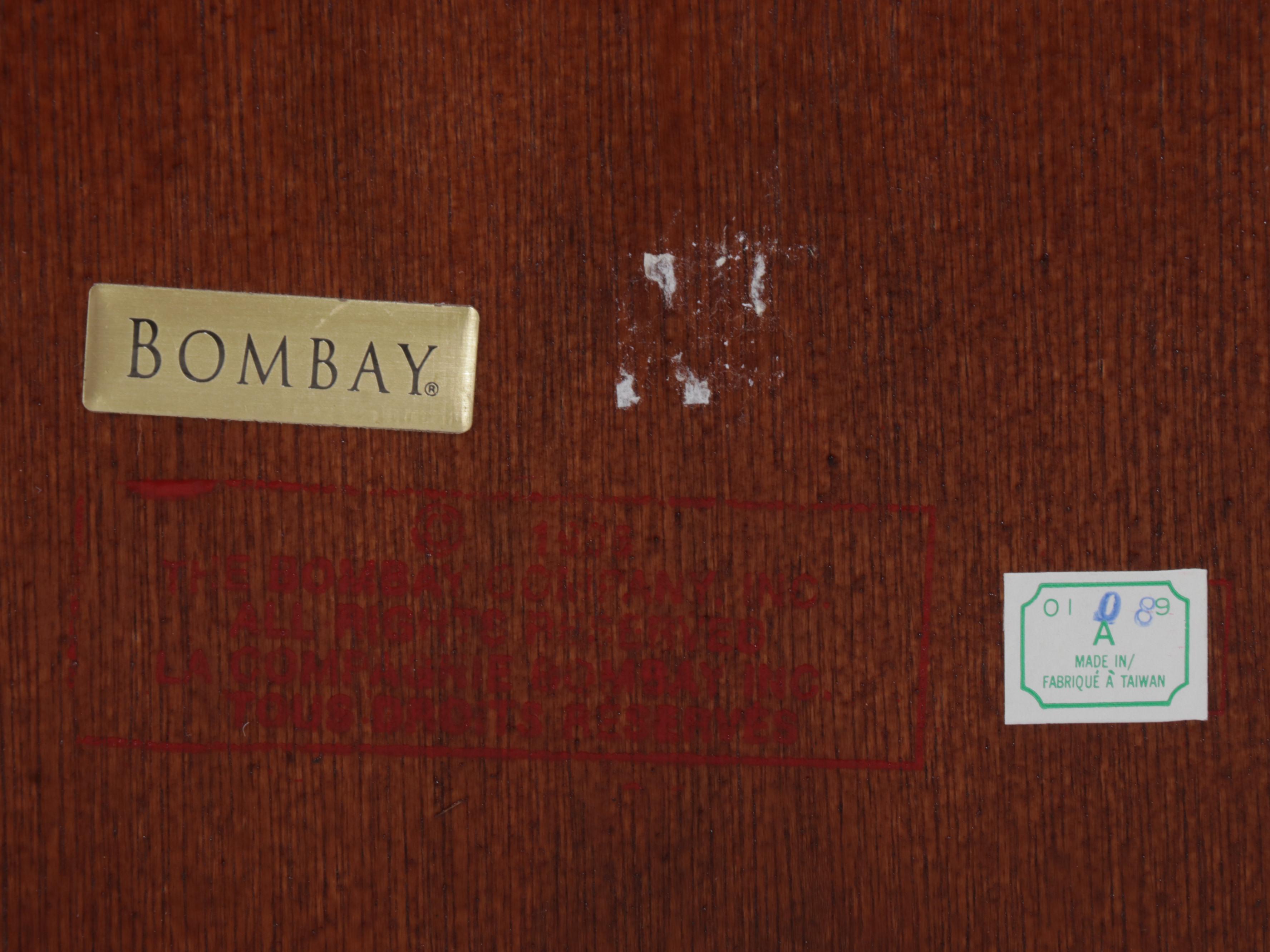 The Bombay Company Cherrywood-Stained Display Cabinet