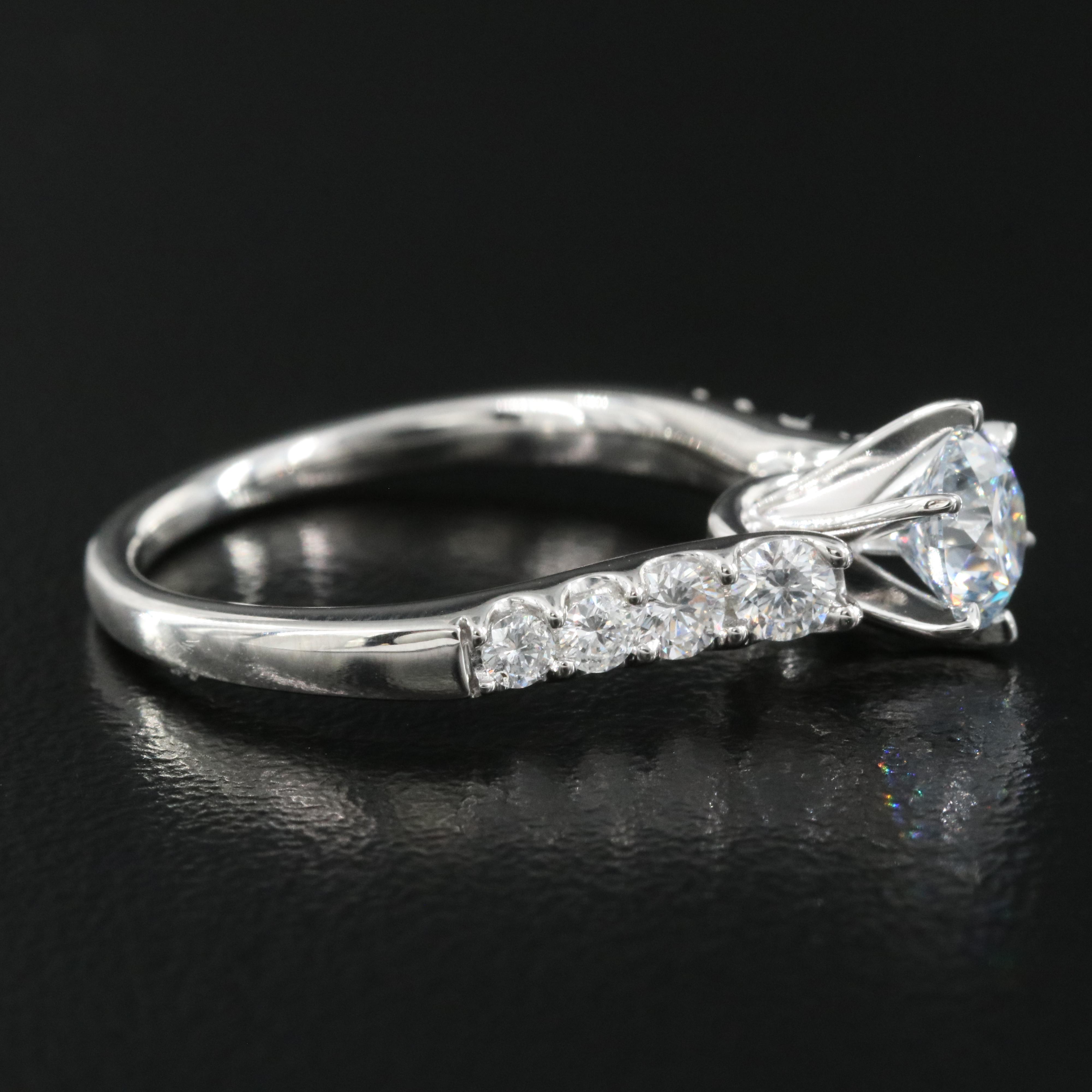 Platinum 1.23 CTW Lab Grown Diamond Ring