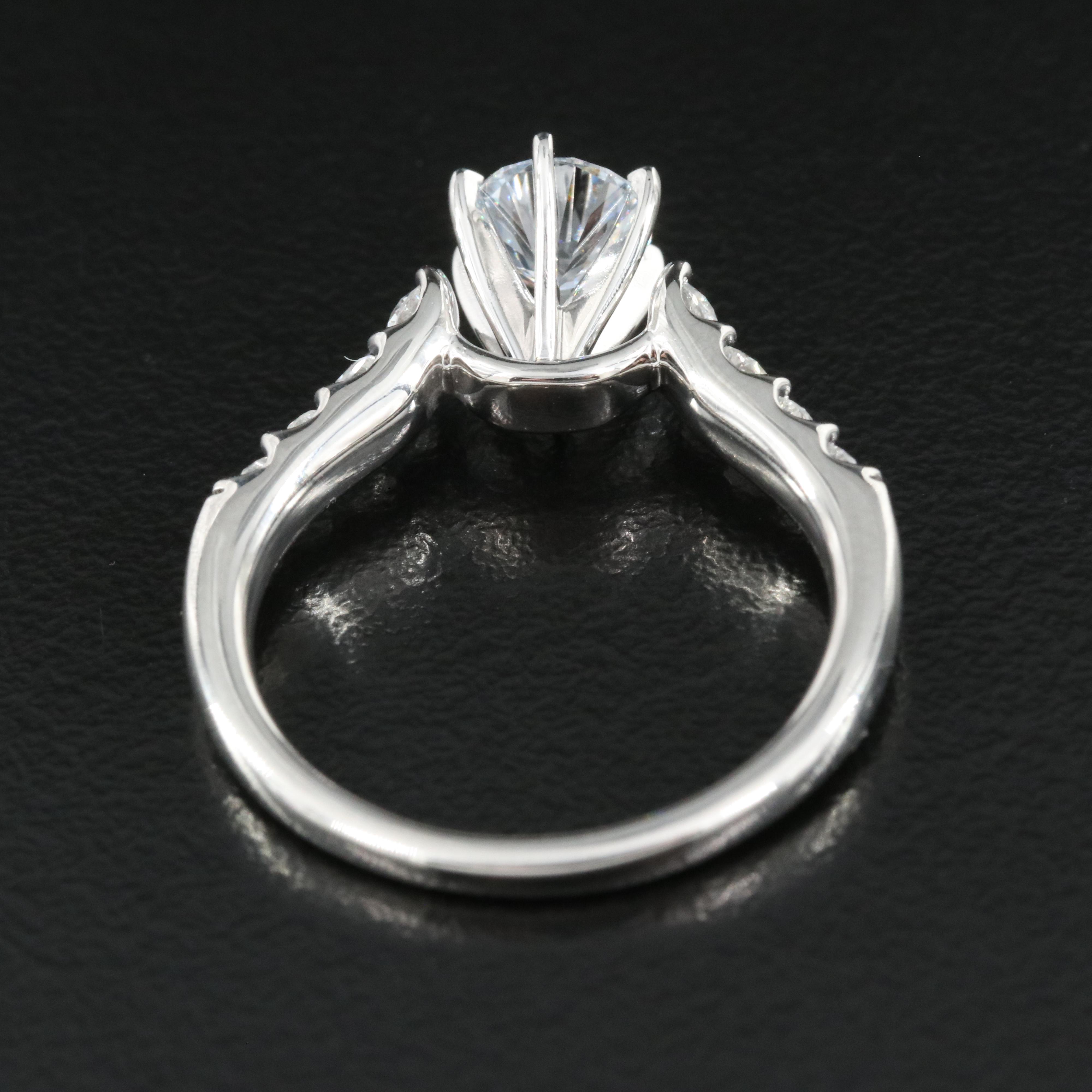Platinum 1.23 CTW Lab Grown Diamond Ring