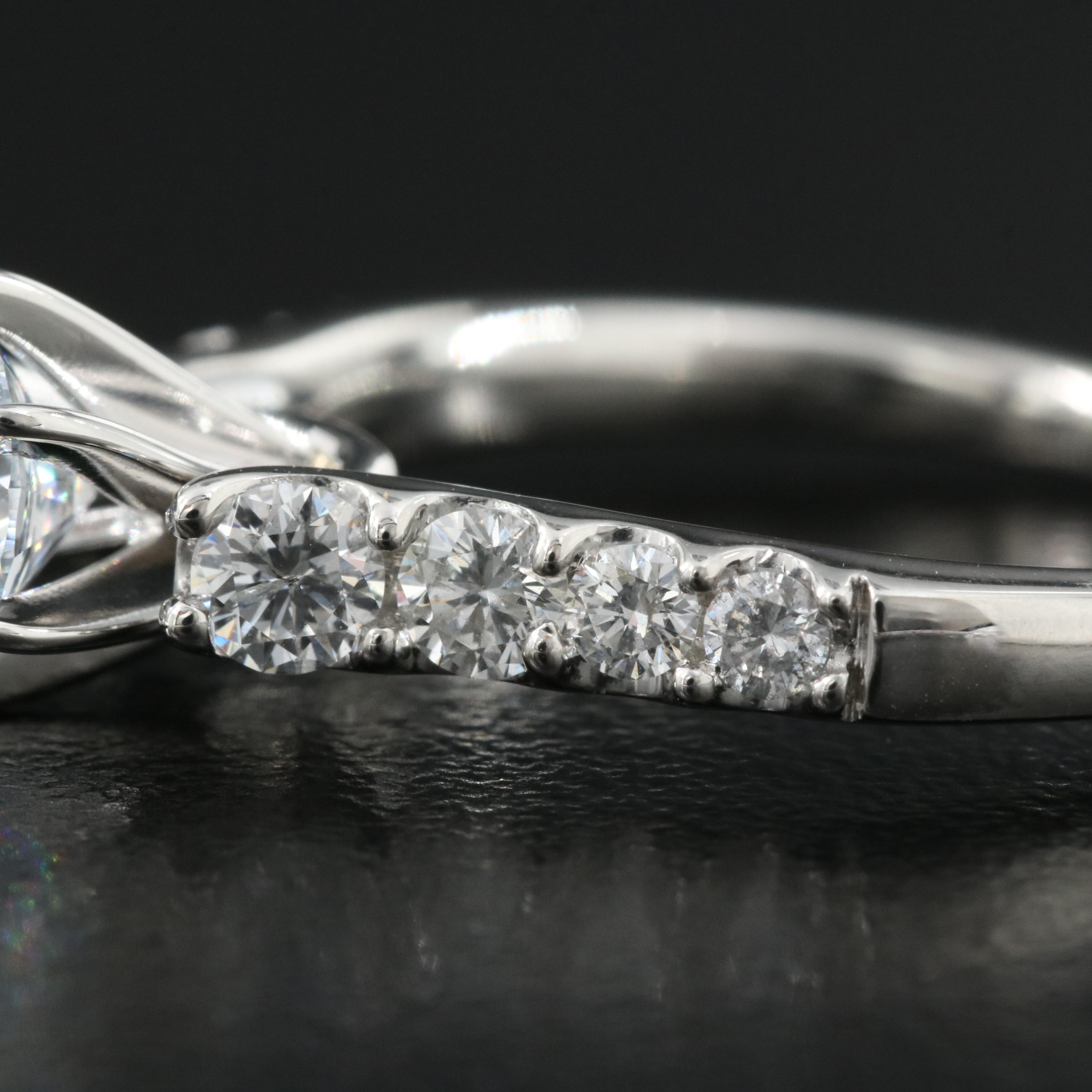 Platinum 1.23 CTW Lab Grown Diamond Ring