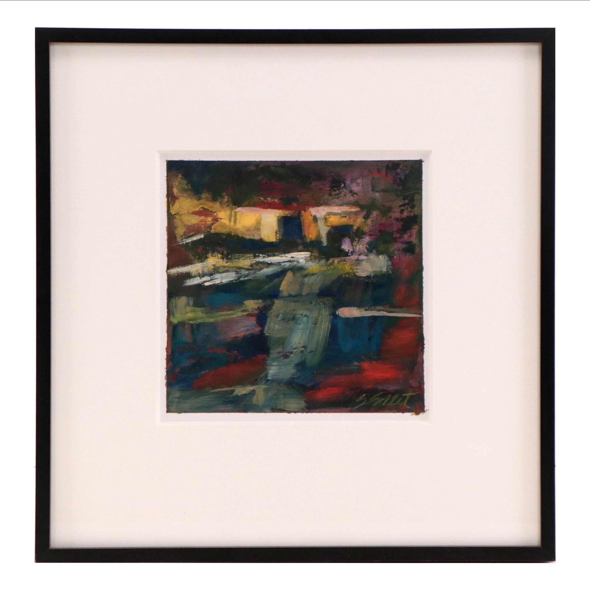 Sharon Sellet Non-objective Oil Painting "Trickery"