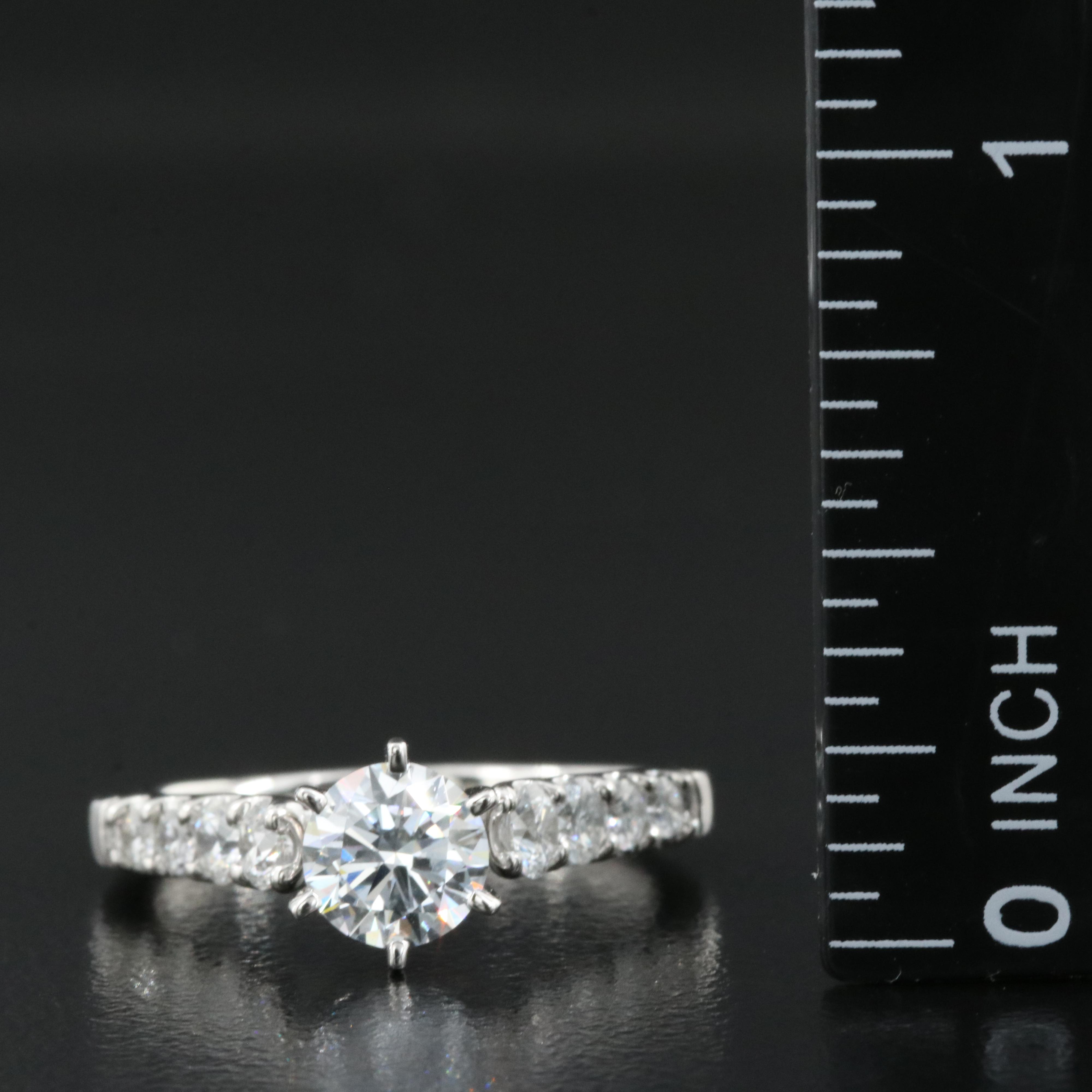 Platinum 1.28 CTW Lab Grown Diamond Ring
