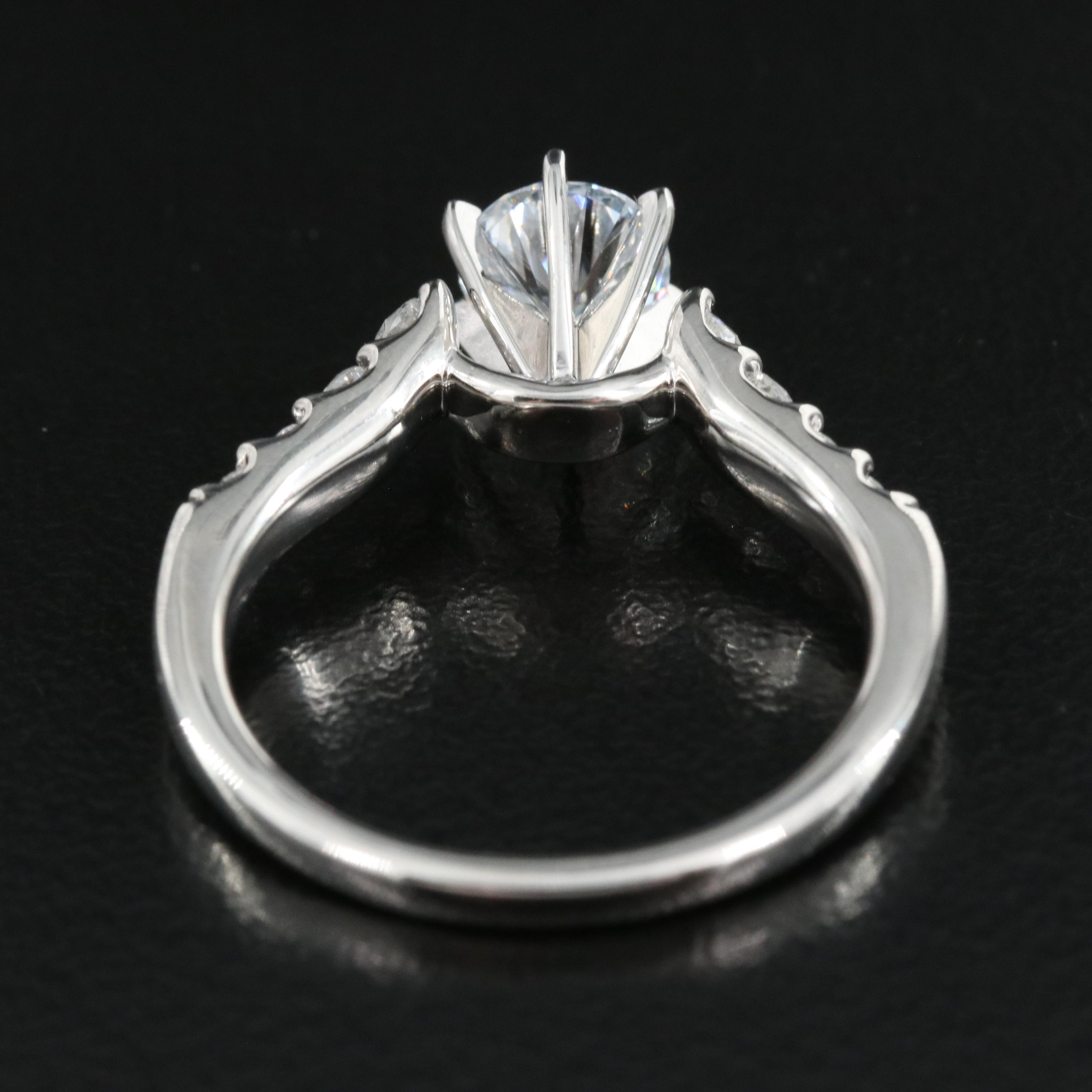Platinum 1.28 CTW Lab Grown Diamond Ring