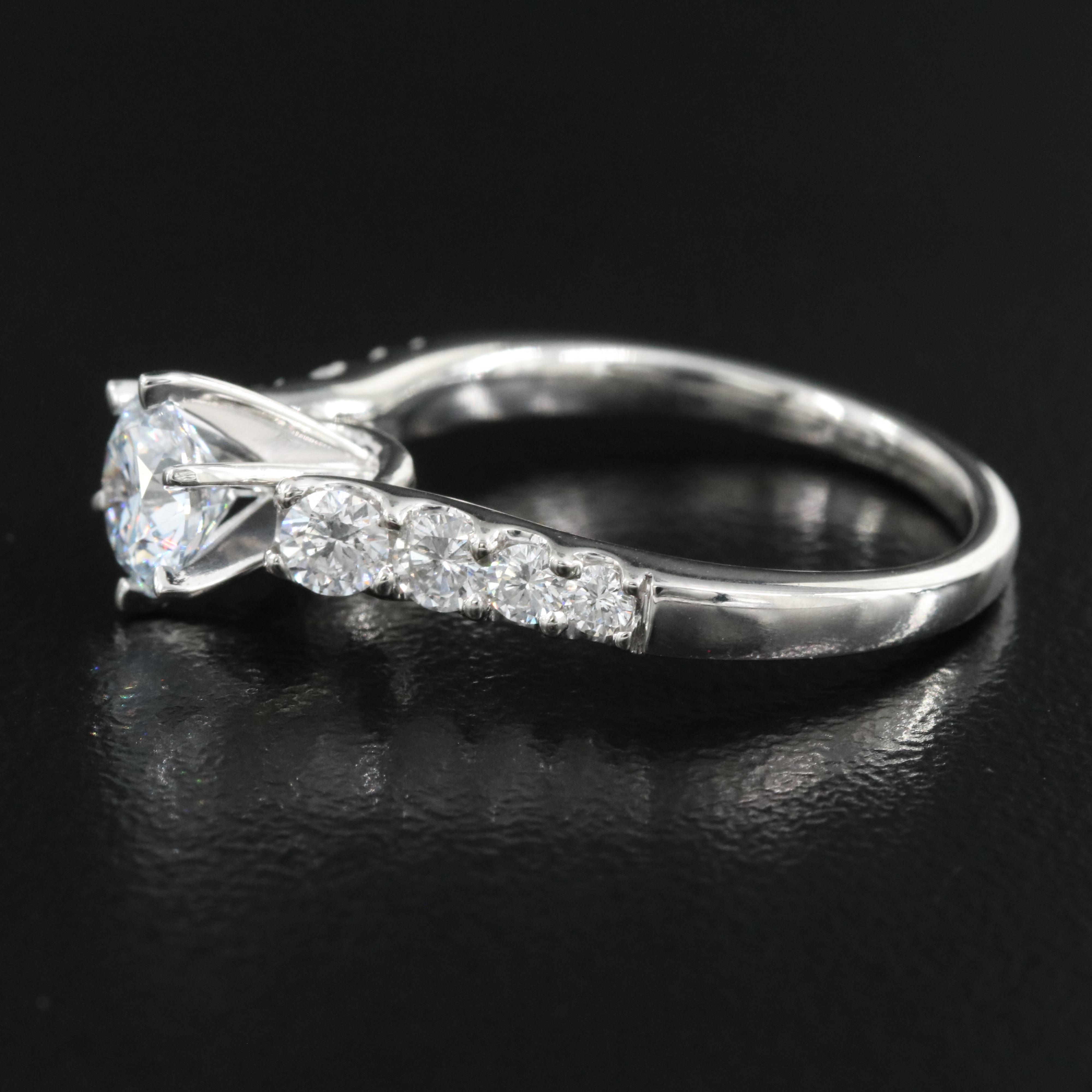Platinum 1.28 CTW Lab Grown Diamond Ring