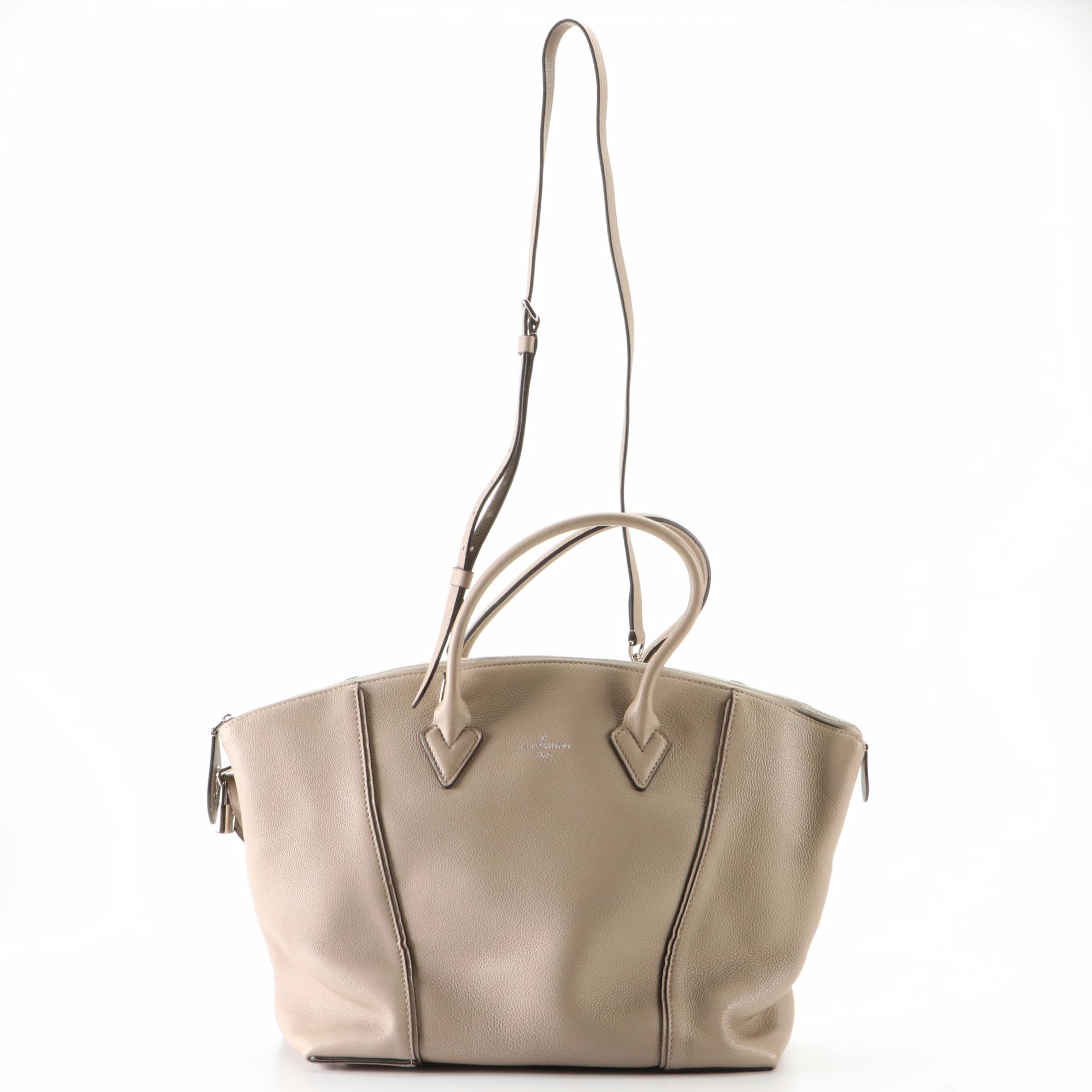 Louis Vuitton Soft Lockit Tote in Taurillion Leather with Detachable Strap