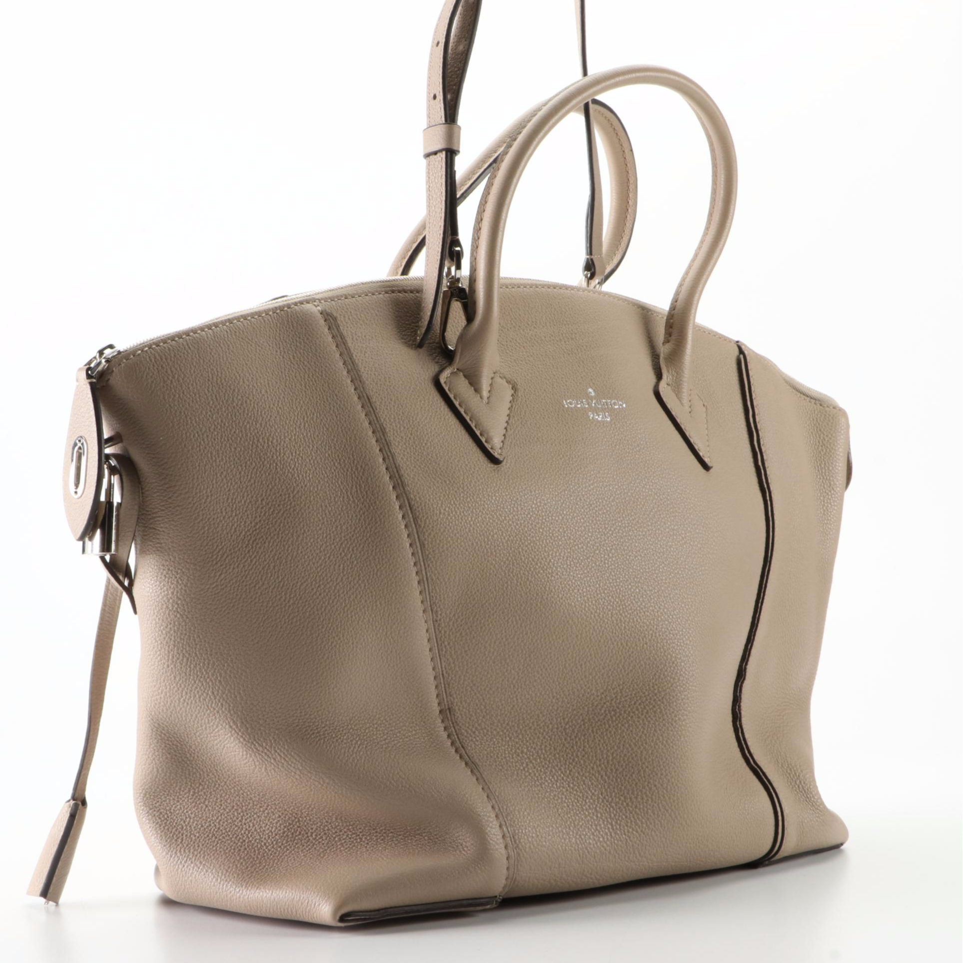 Louis Vuitton Soft Lockit Tote in Taurillion Leather with Detachable Strap