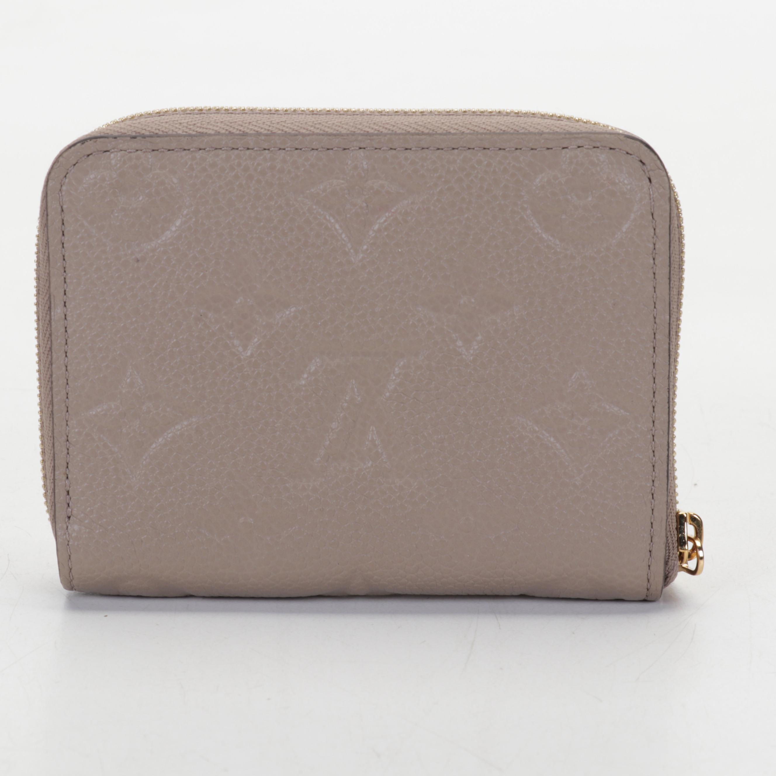 Louis Vuitton Zippy Coin Purse in Turtledove Empreinte Leather