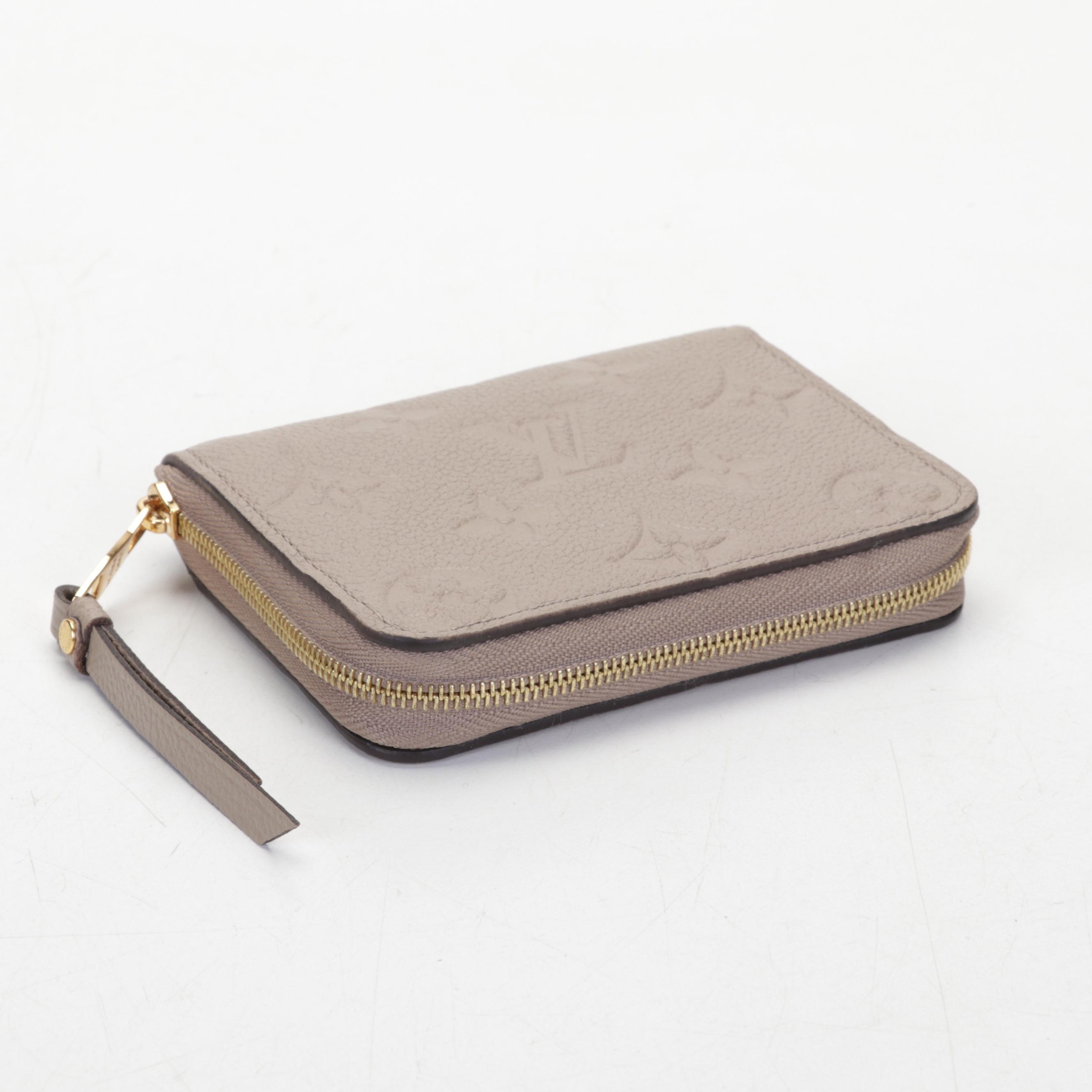 Louis Vuitton Zippy Coin Purse in Turtledove Empreinte Leather