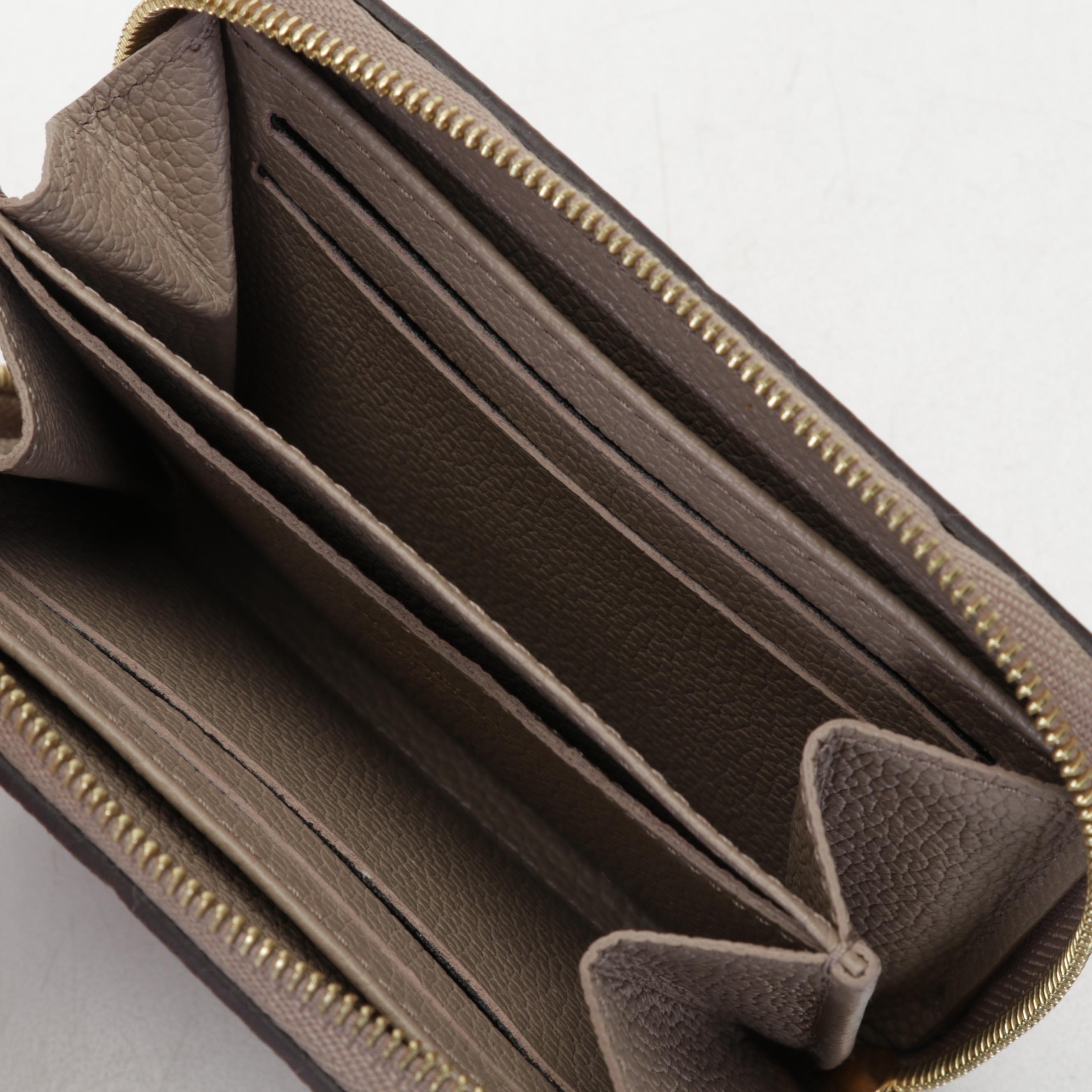 Louis Vuitton Zippy Coin Purse in Turtledove Empreinte Leather