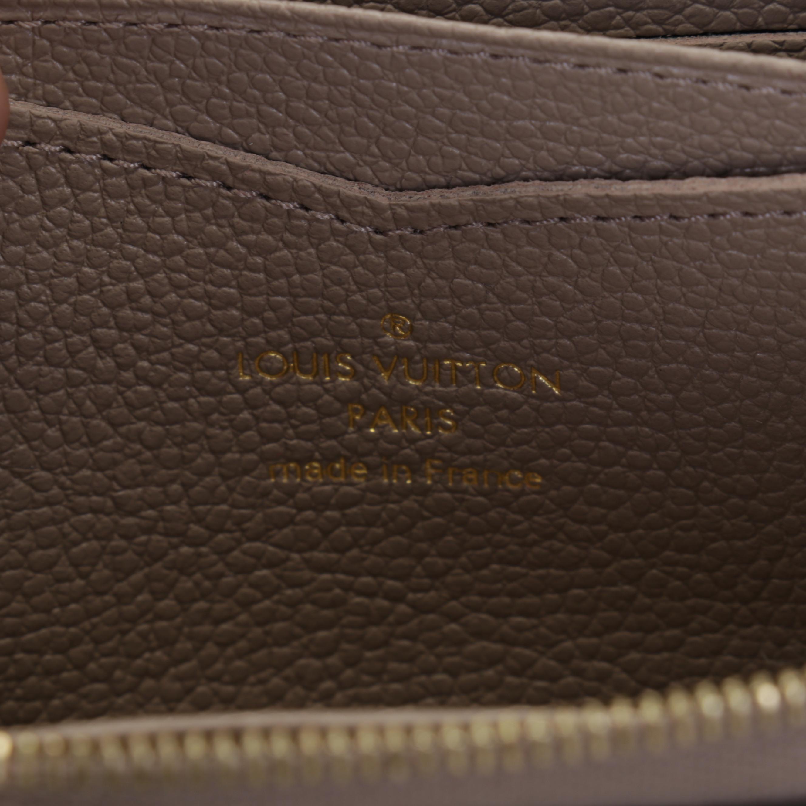 Louis Vuitton Zippy Coin Purse in Turtledove Empreinte Leather