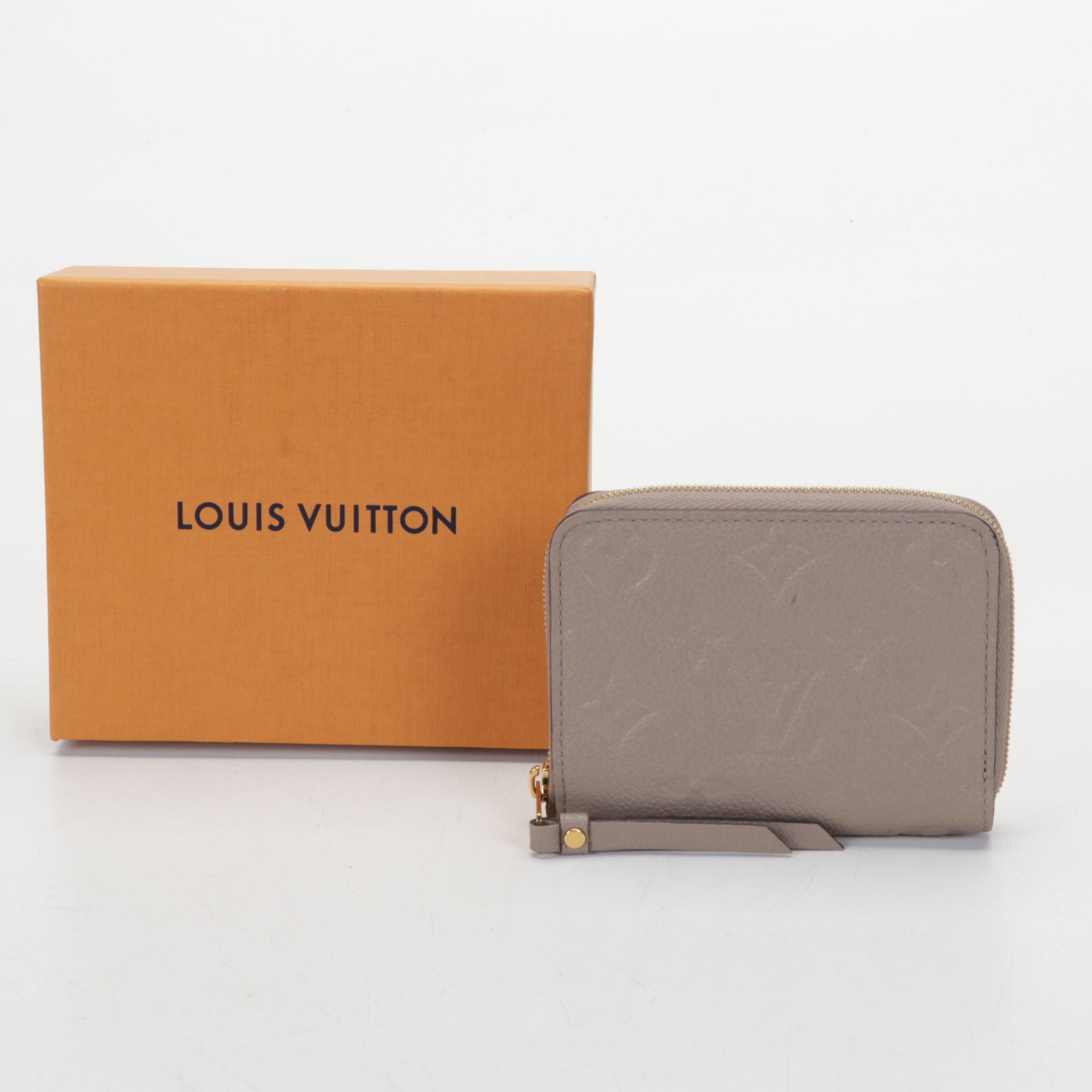 Louis Vuitton Zippy Coin Purse in Turtledove Empreinte Leather