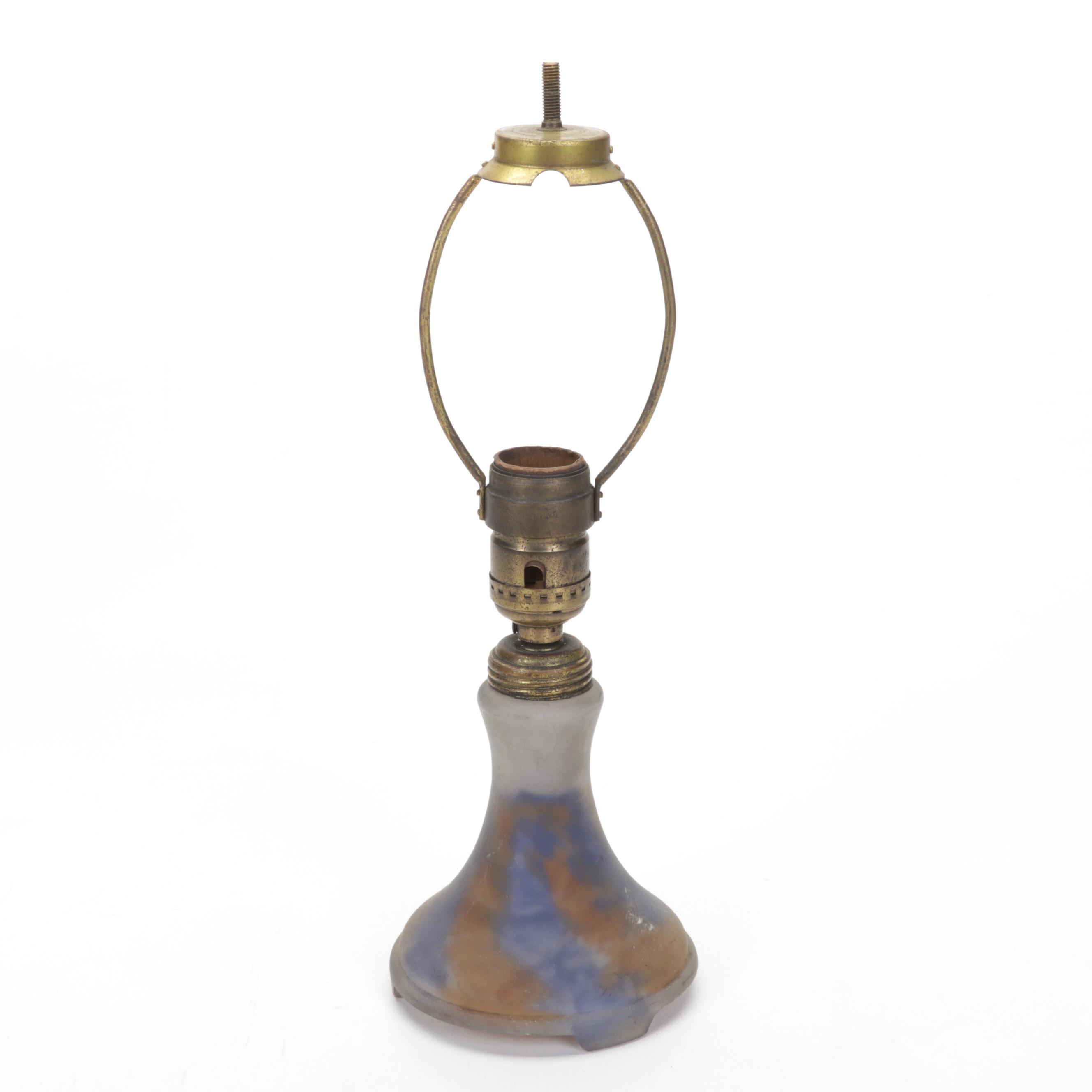 Art Nouveau and Arts and Crafts Style Stained and Slag Glass Table Lamps