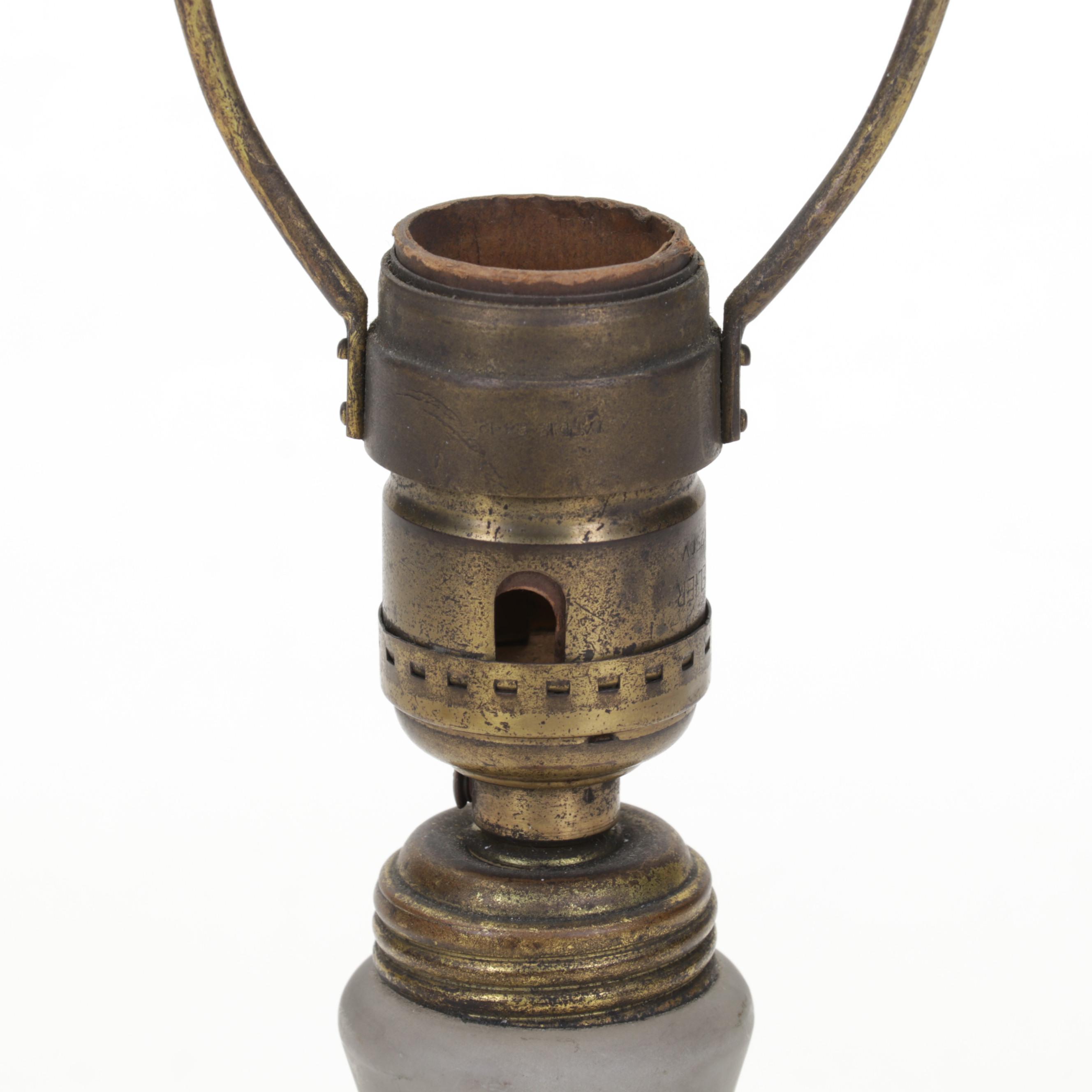 Art Nouveau and Arts and Crafts Style Stained and Slag Glass Table Lamps