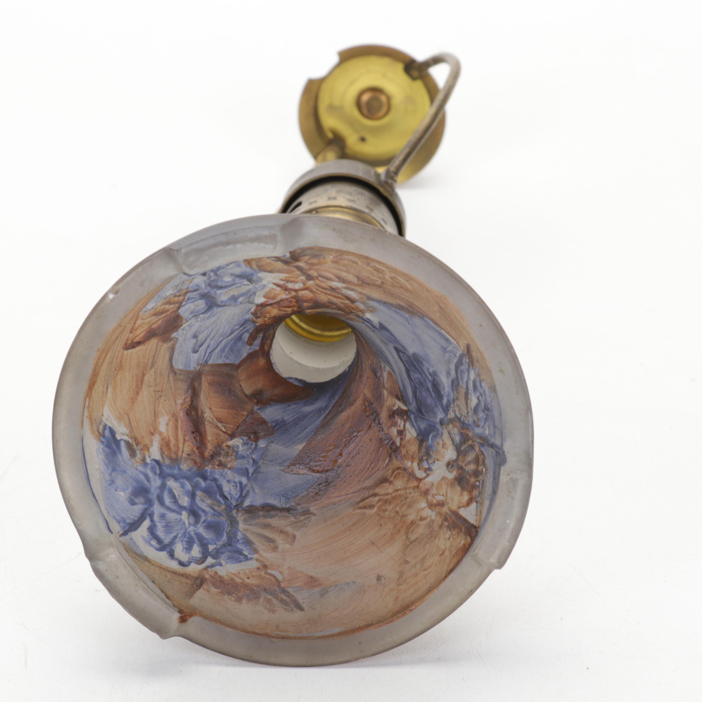 Art Nouveau and Arts and Crafts Style Stained and Slag Glass Table Lamps