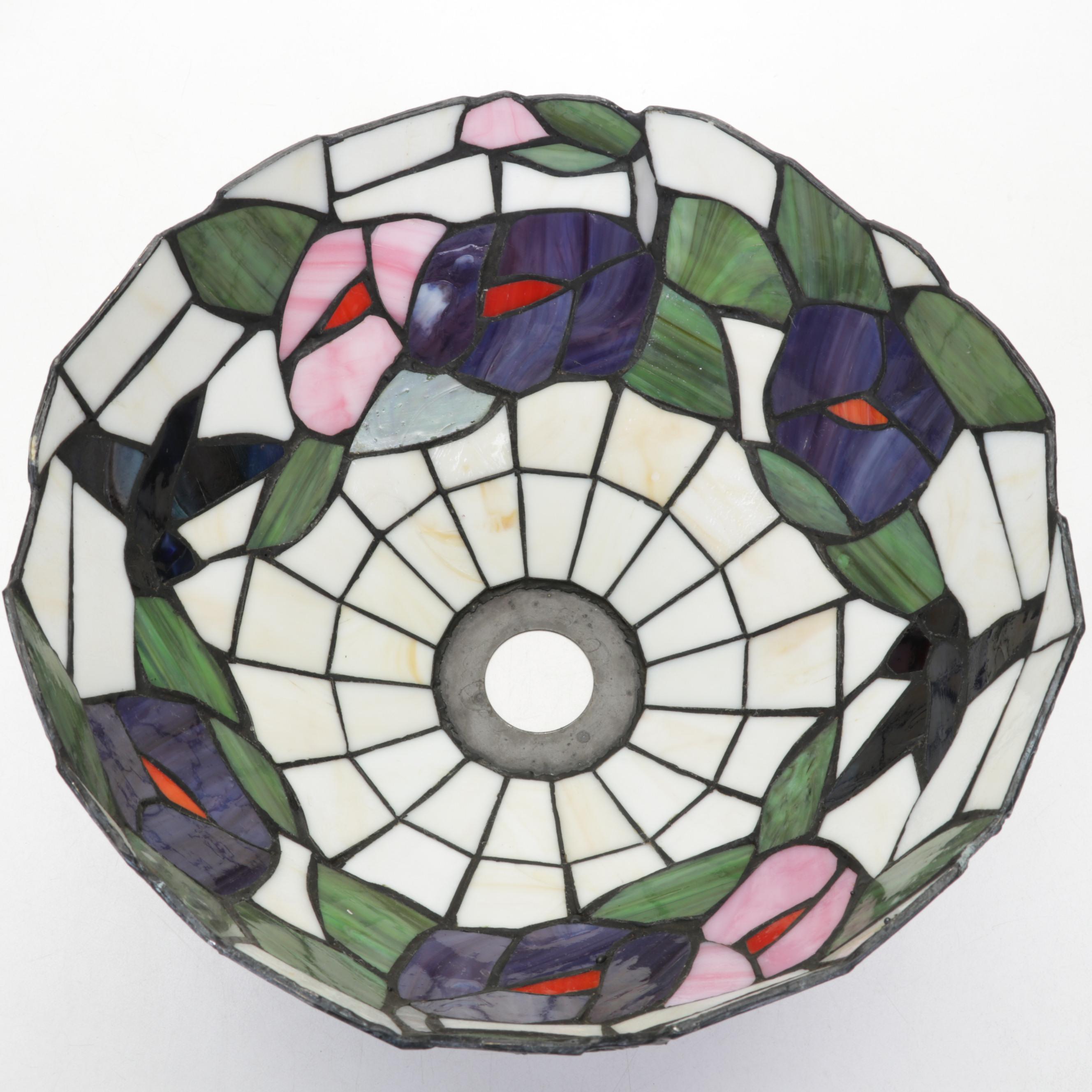 Art Nouveau and Arts and Crafts Style Stained and Slag Glass Table Lamps