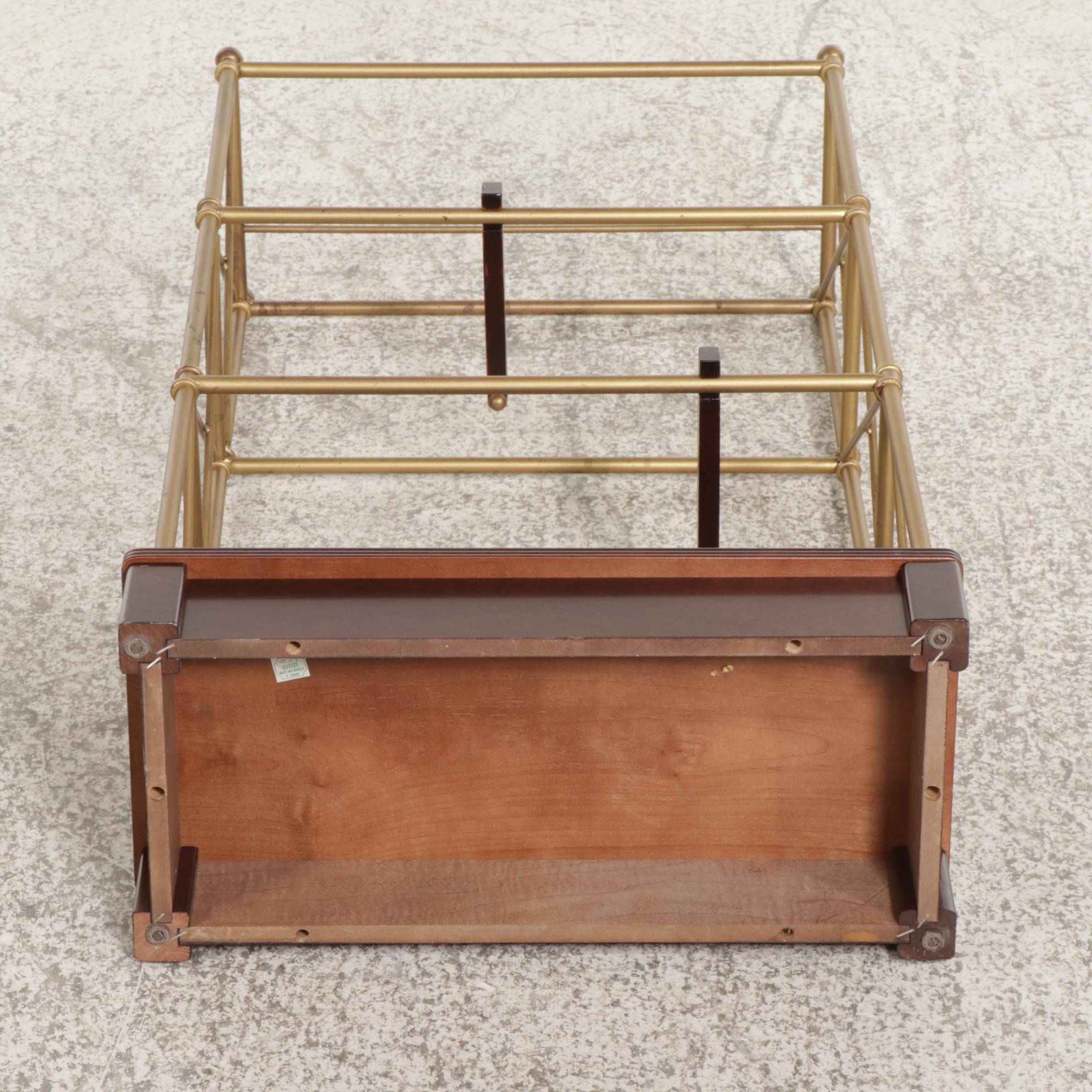 The Bombay Company Wood and Metal Étagère Book Stand, Late 20th Century