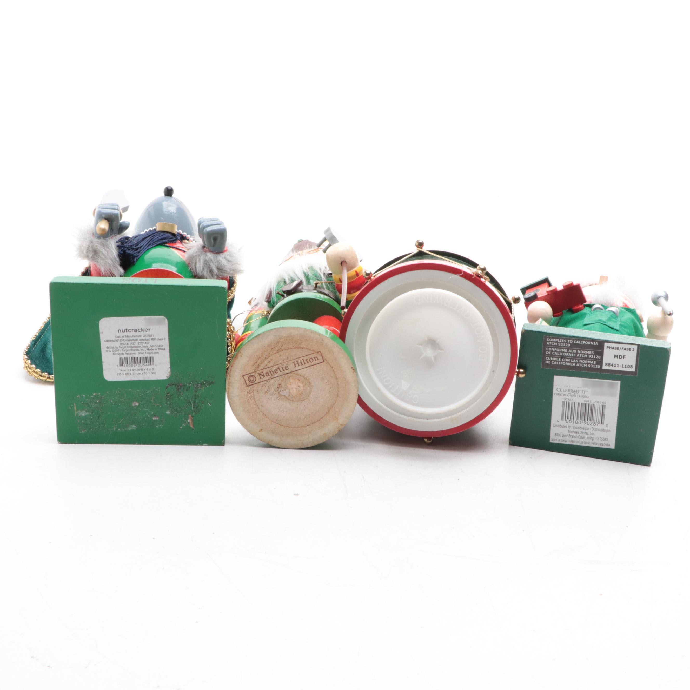 Mouse King, Toymaker, Soldier and Elf Nutcrackers