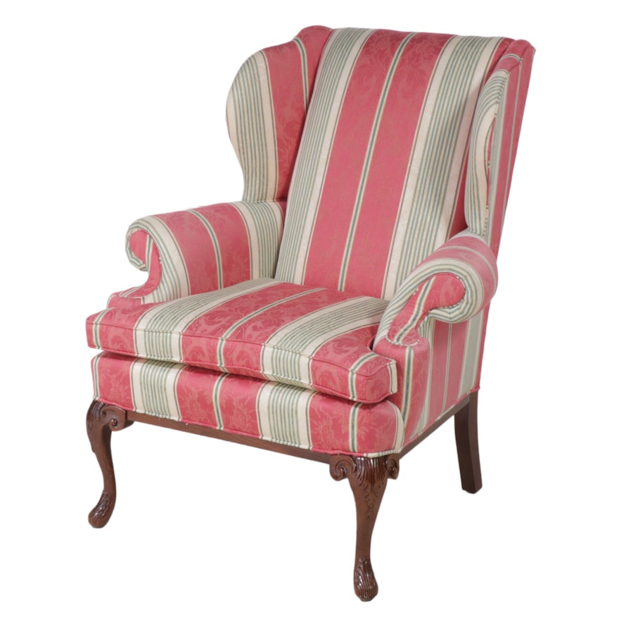 Fairfield Chair Co. George II Style Custom-Upholstered Wingback Armchair