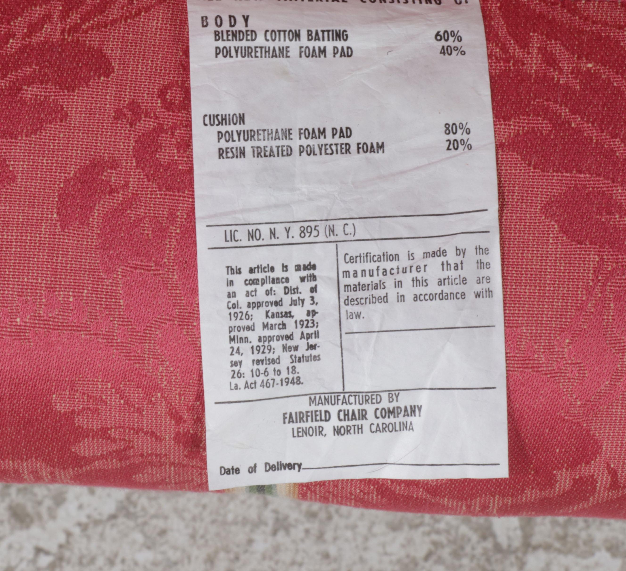 Fairfield Chair Co. George II Style Custom-Upholstered Wingback Armchair