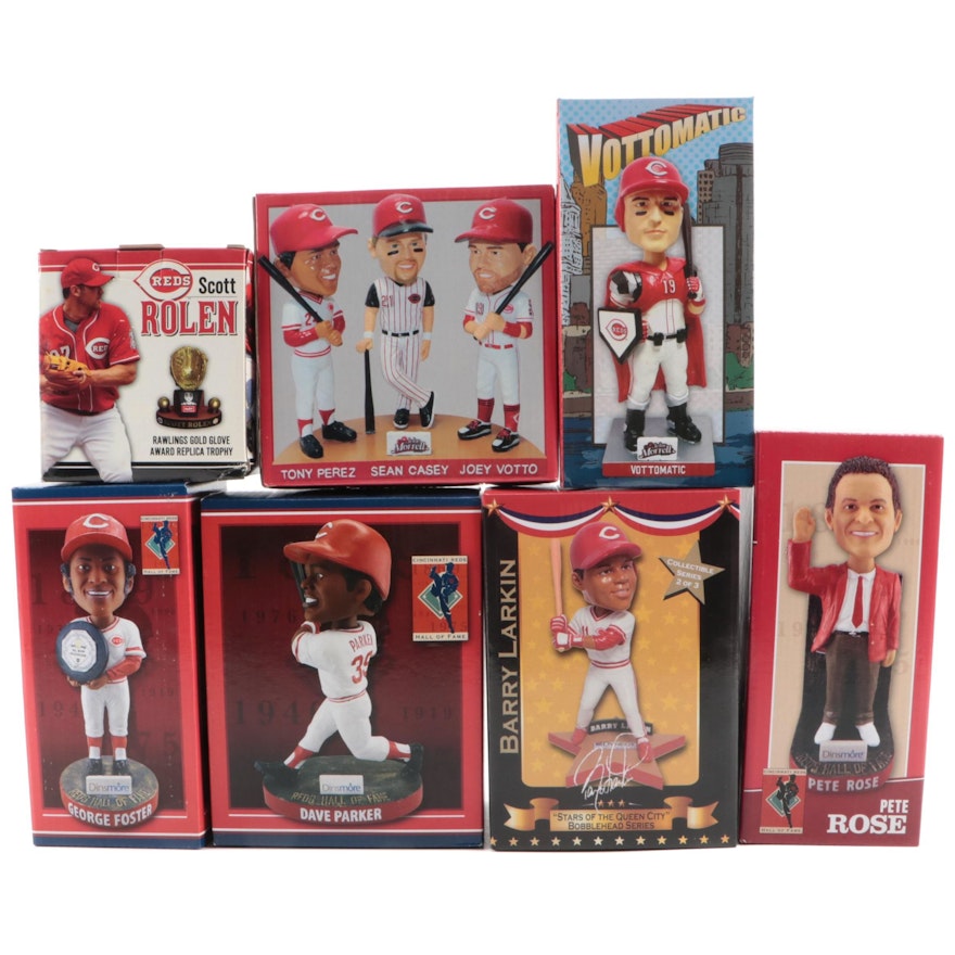 Pete Rose, Dave Parker, More Reds Bobbleheads and Rolen Gold Glove Award Replica