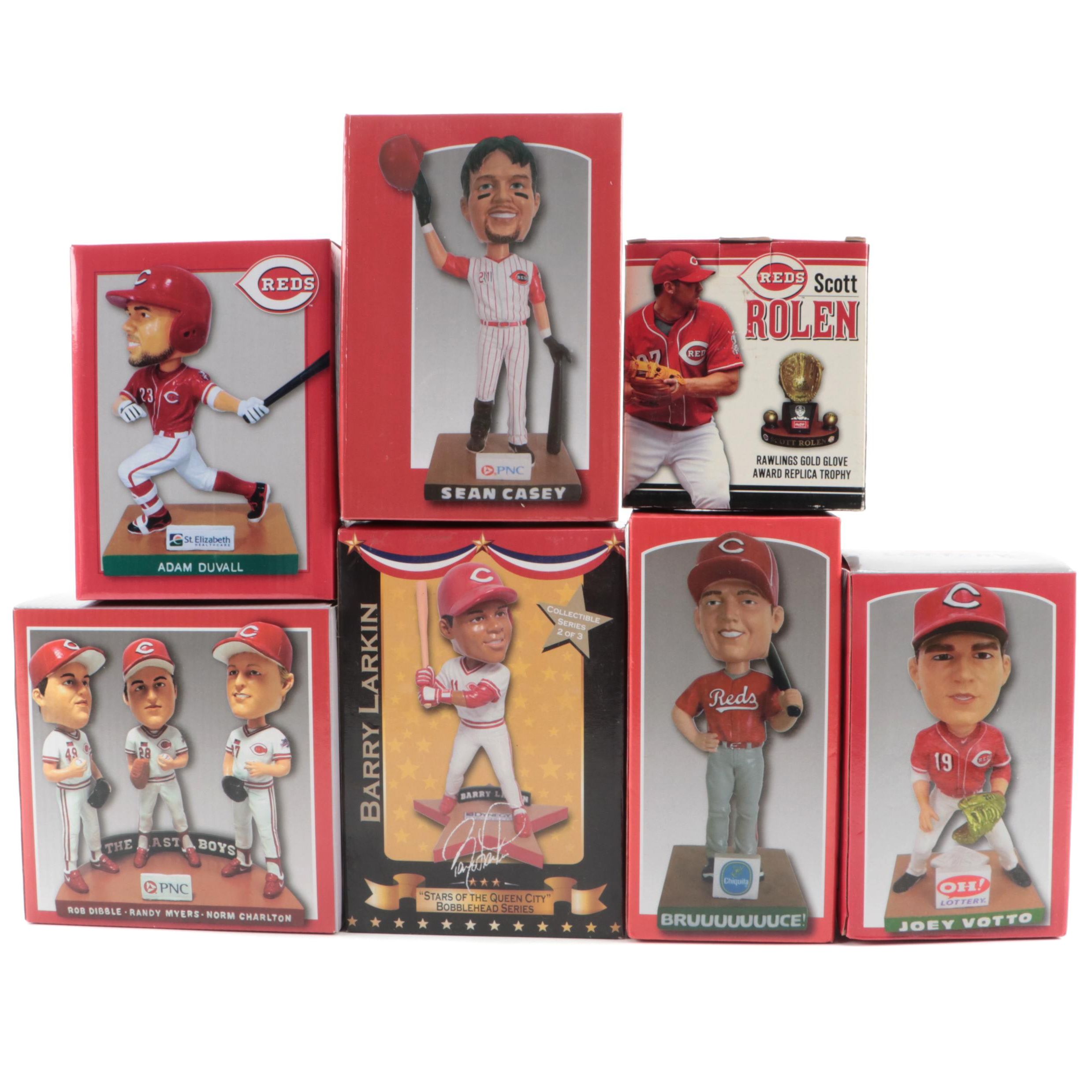 Larkin, Casey, More Reds Bobbleheads with Rolen Gold Glove Award Replica