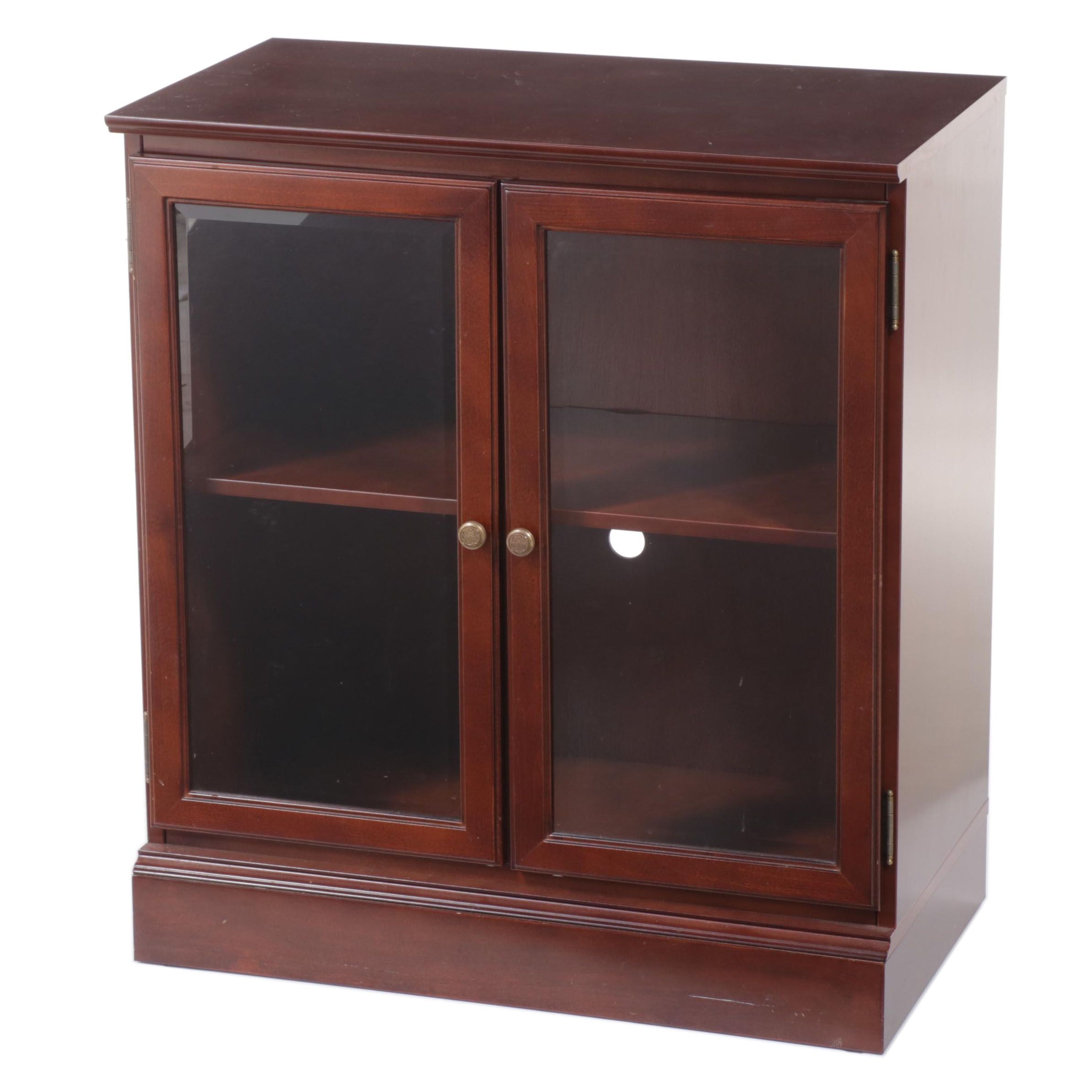 The Bombay Company Cherrywood-Stained Display Cabinet