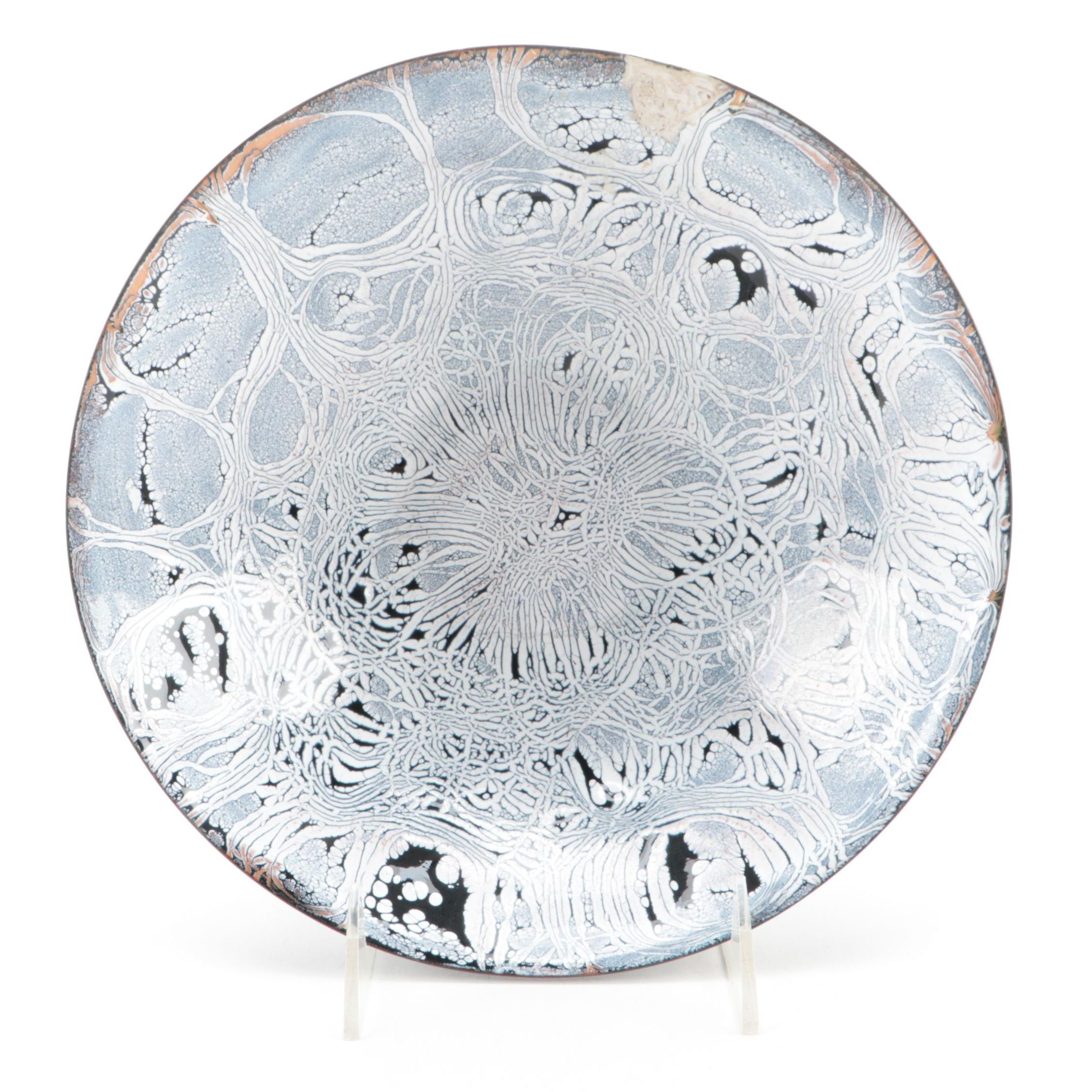 Dave Bialac Enameled Metal Bowl, 1967