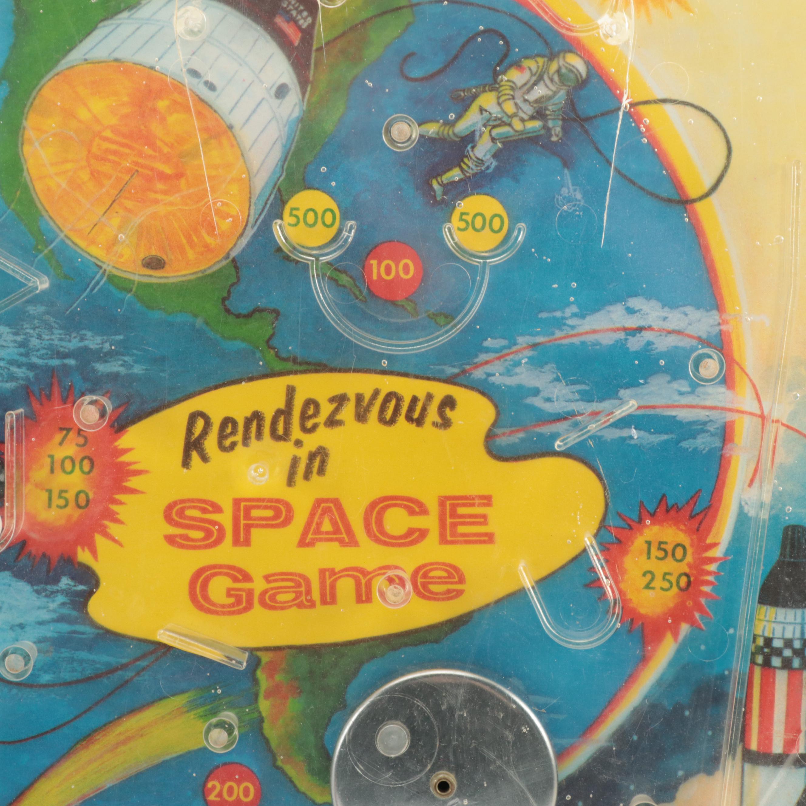 Rendezvous in Space Pinball Game with Pez Dispensers, Marbles and More