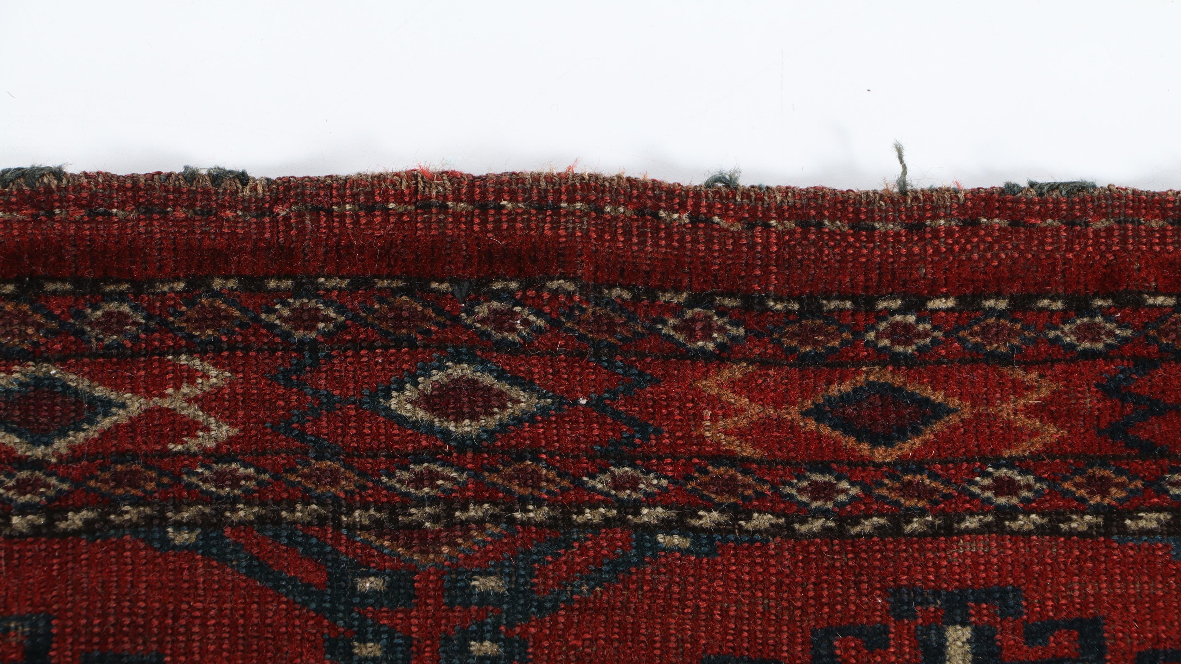 2'6 x 3'10 Hand-Knotted Afghan Turkmen Accent Rug