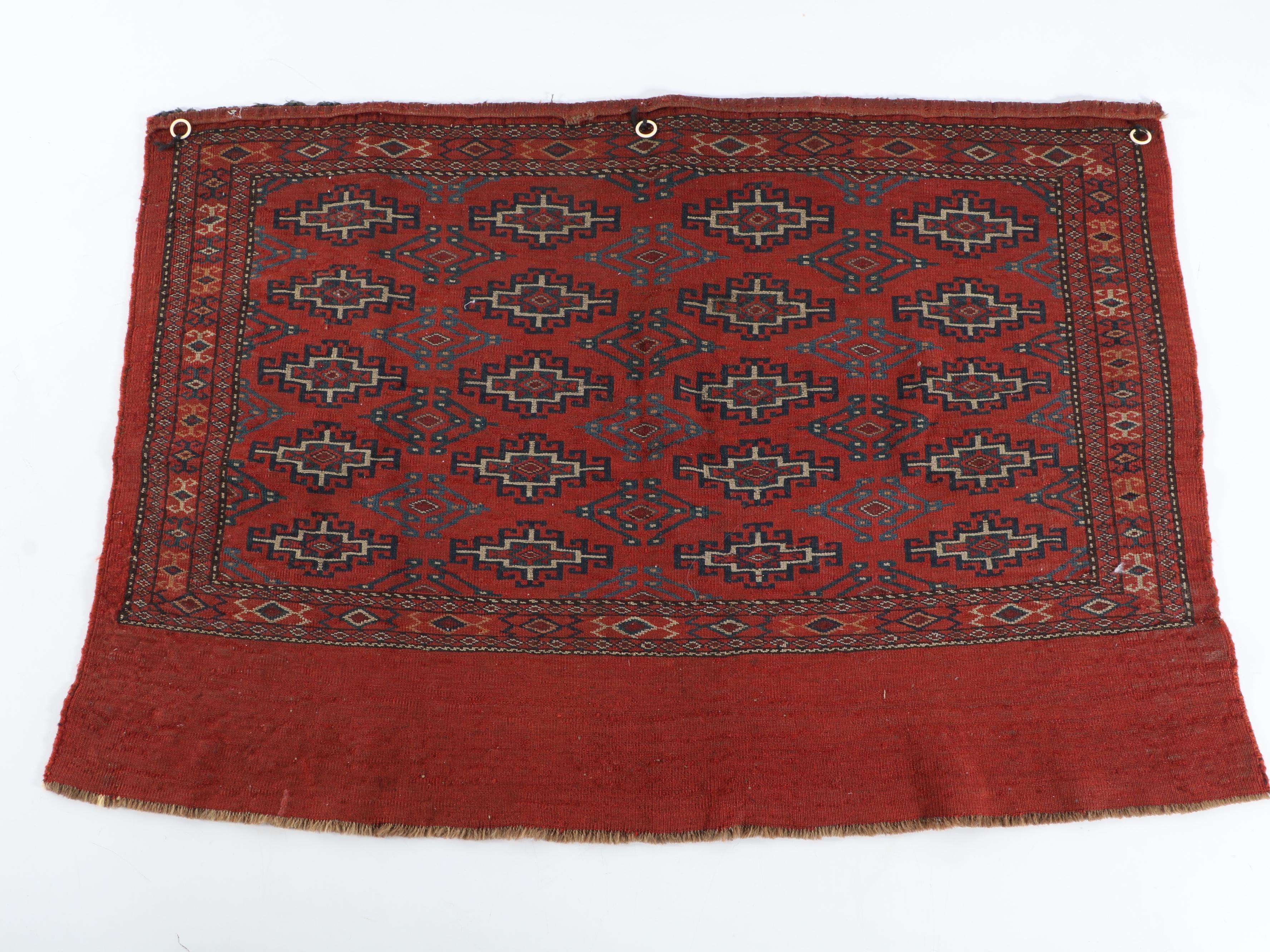 2'6 x 3'10 Hand-Knotted Afghan Turkmen Accent Rug