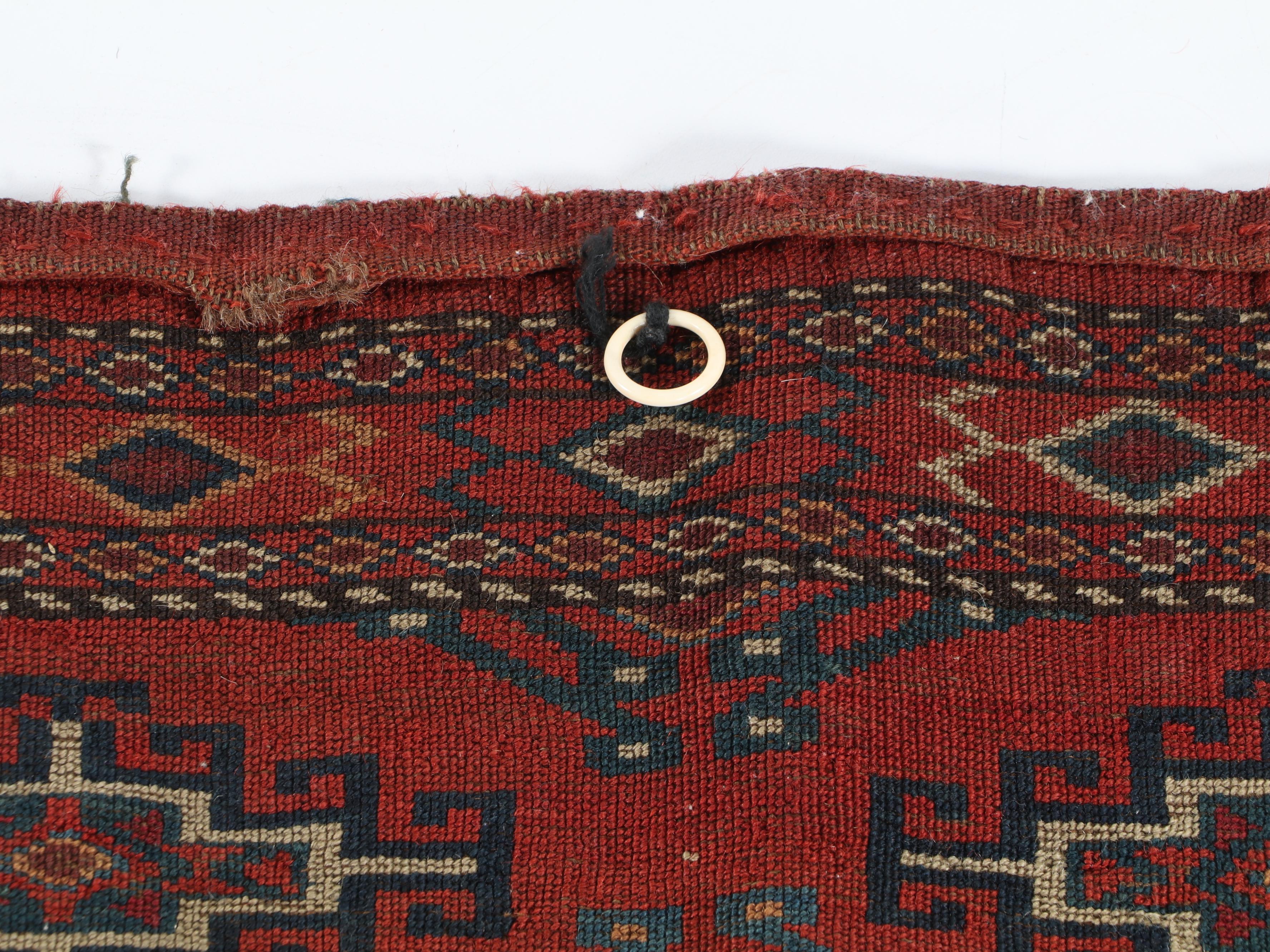 2'6 x 3'10 Hand-Knotted Afghan Turkmen Accent Rug