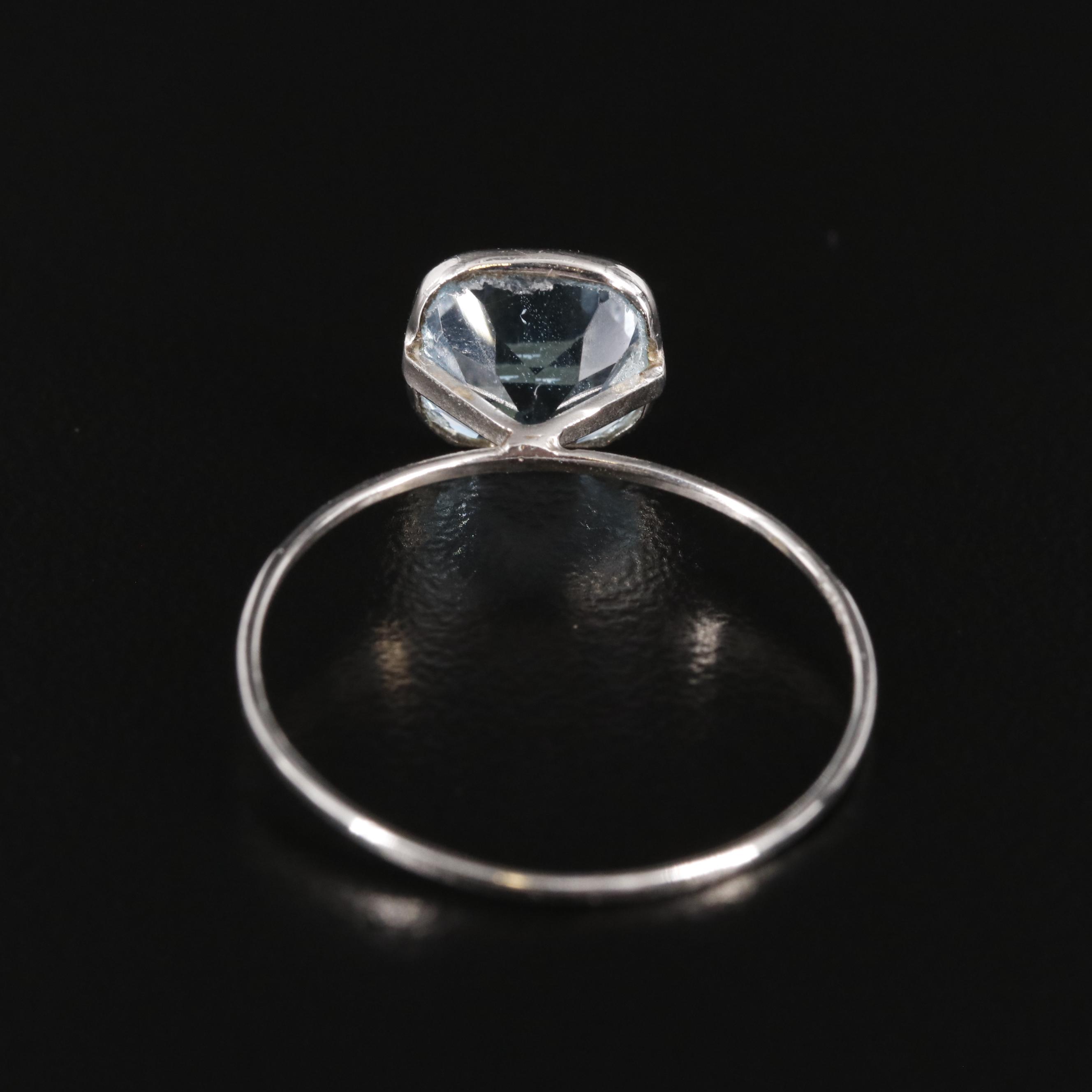 14K Blue Topaz Ring